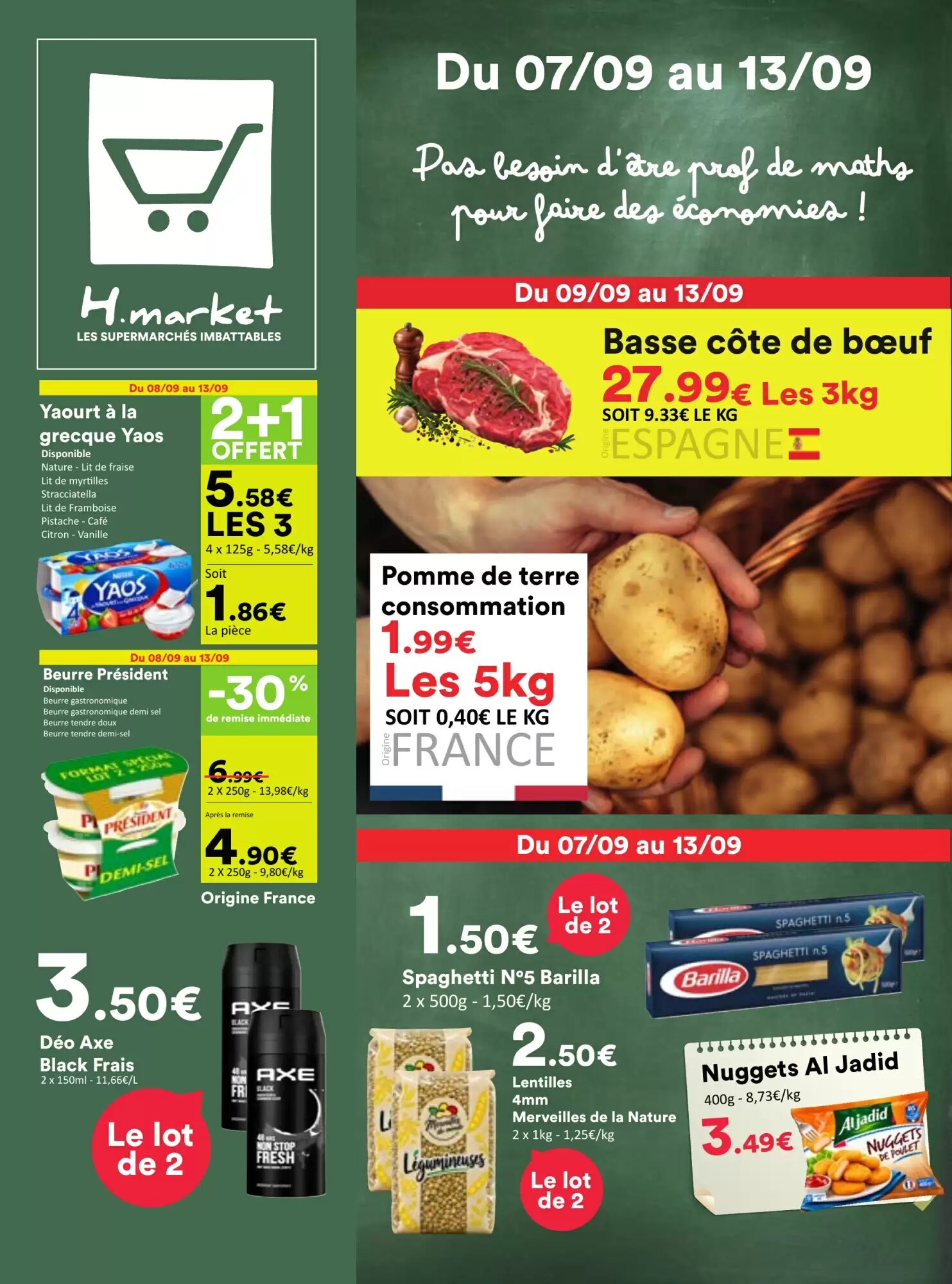 Prospectus promotionnel Hmarket valable à partir du 07/09/2026 - Page 1.