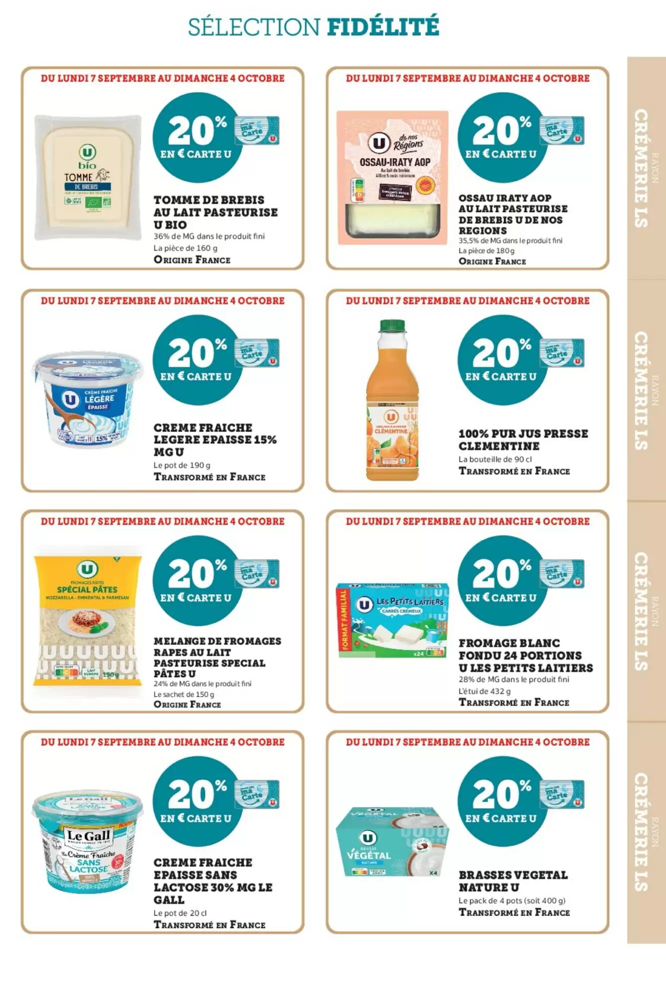 Prospectus promotionnel Super U valable à partir du 07/09/2026 - Page 7.
