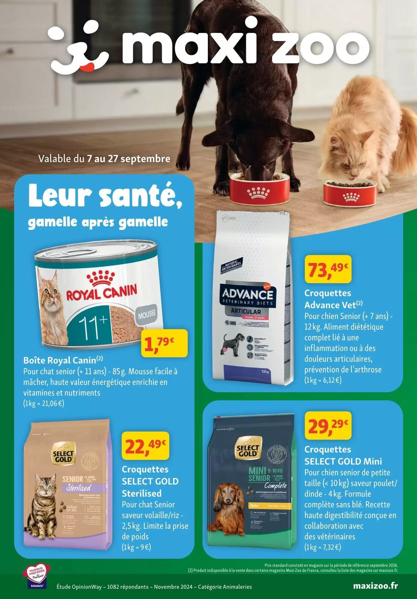 Prospectus promotionnel Maxi Zoo valable à partir du 07/09/2026 - Page 1.
