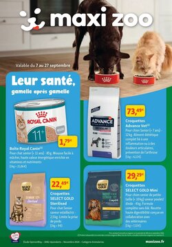 Prospectus promotionnel Maxi Zoo valable à partir du 07/09/2026