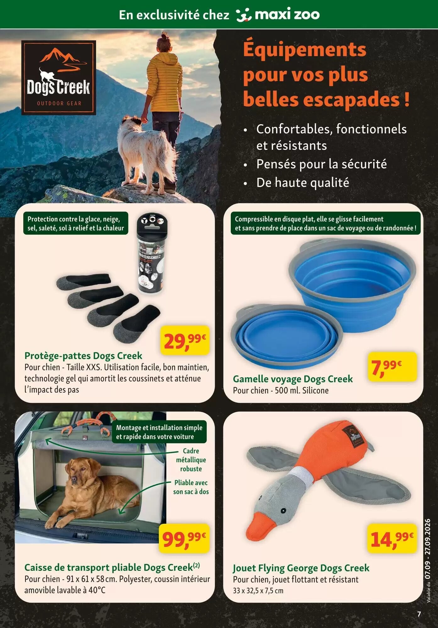 Prospectus promotionnel Maxi Zoo valable à partir du 07/09/2026 - Page 7.
