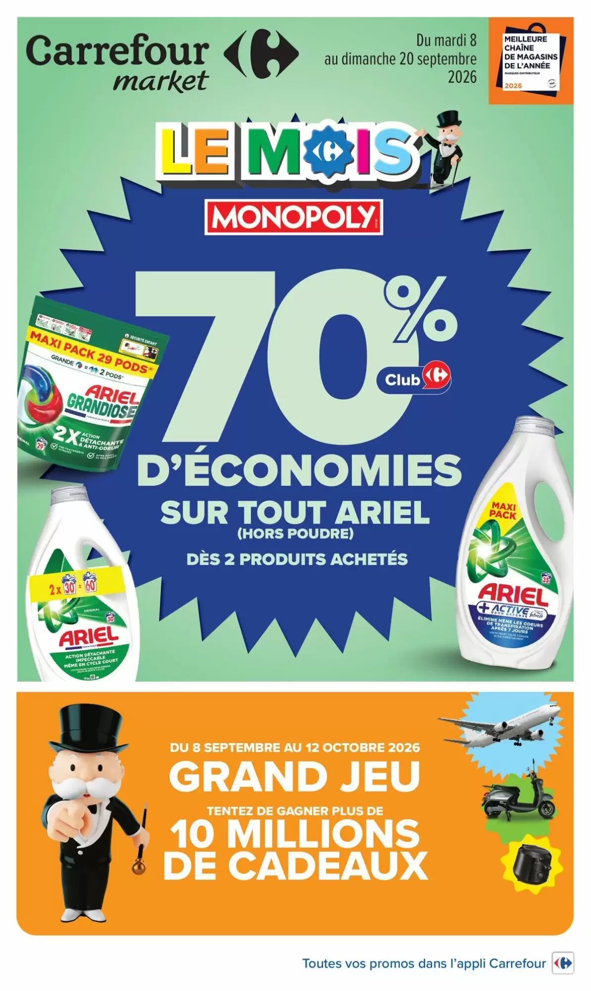 Prospectus promotionnel Carrefour valable à partir du 08/09/2026 - Page 1.