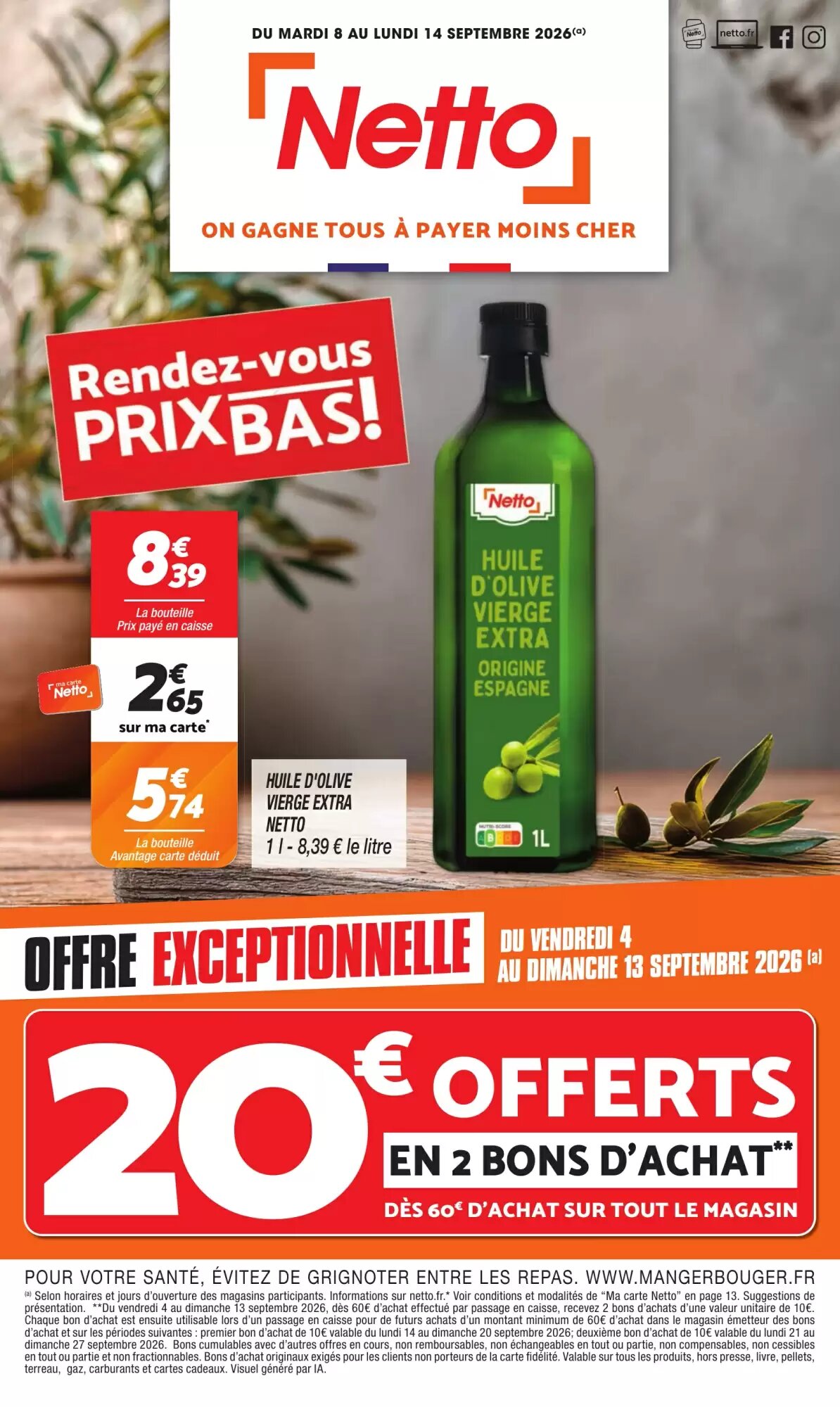 Prospectus promotionnel Netto valable à partir du 08/09/2026 - Page 1.