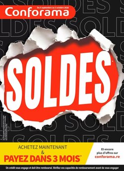 Prospectus promotionnel Conforama valable à partir du 08/09/2026