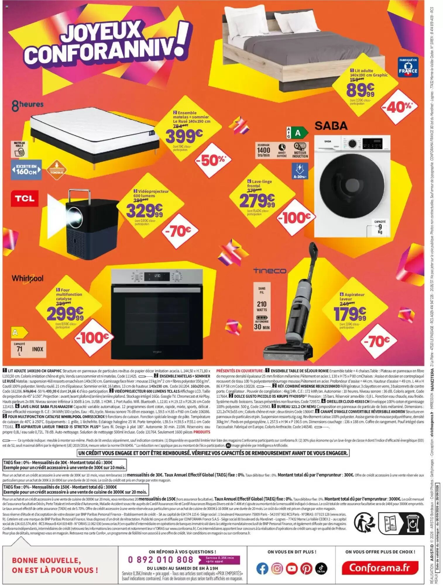 Prospectus promotionnel Conforama valable à partir du 08/09/2026 - Page 22.