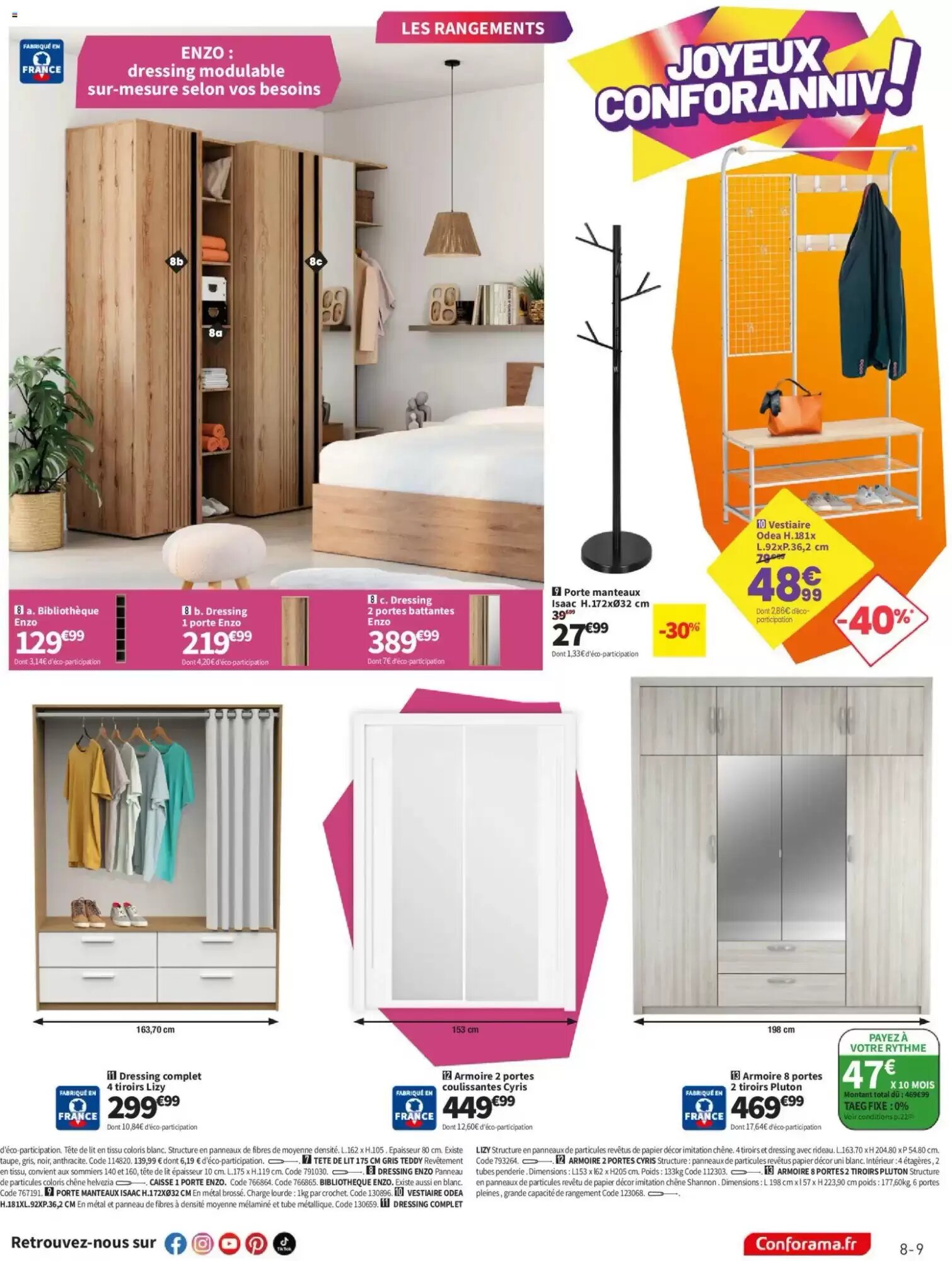 Prospectus promotionnel Conforama valable à partir du 08/09/2026 - Page 9.
