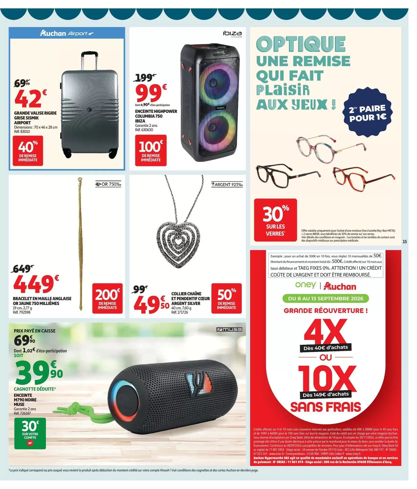 Prospectus promotionnel Auchan valable à partir du 08/09/2026 - Page 15.