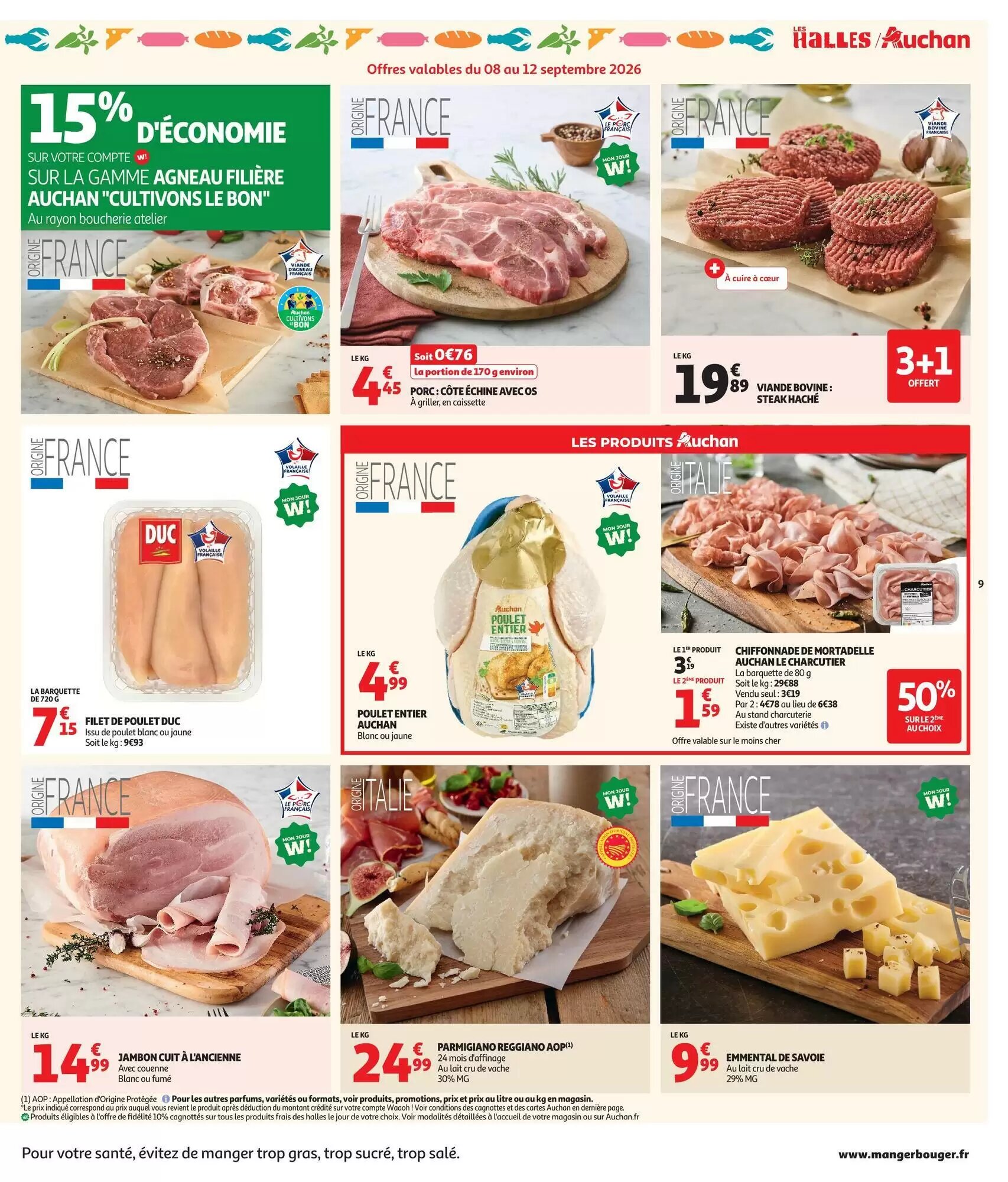 Prospectus promotionnel Auchan valable à partir du 08/09/2026 - Page 9.