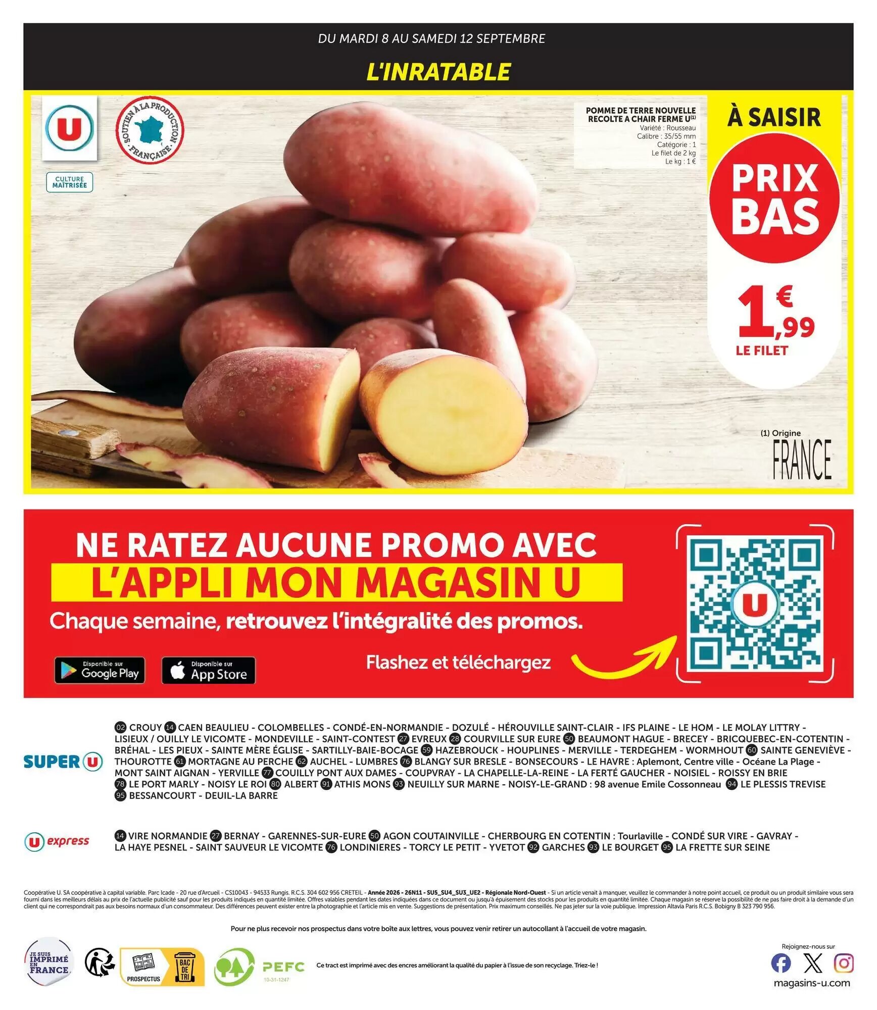 Prospectus promotionnel Super U valable à partir du 08/09/2026 - Page 12.