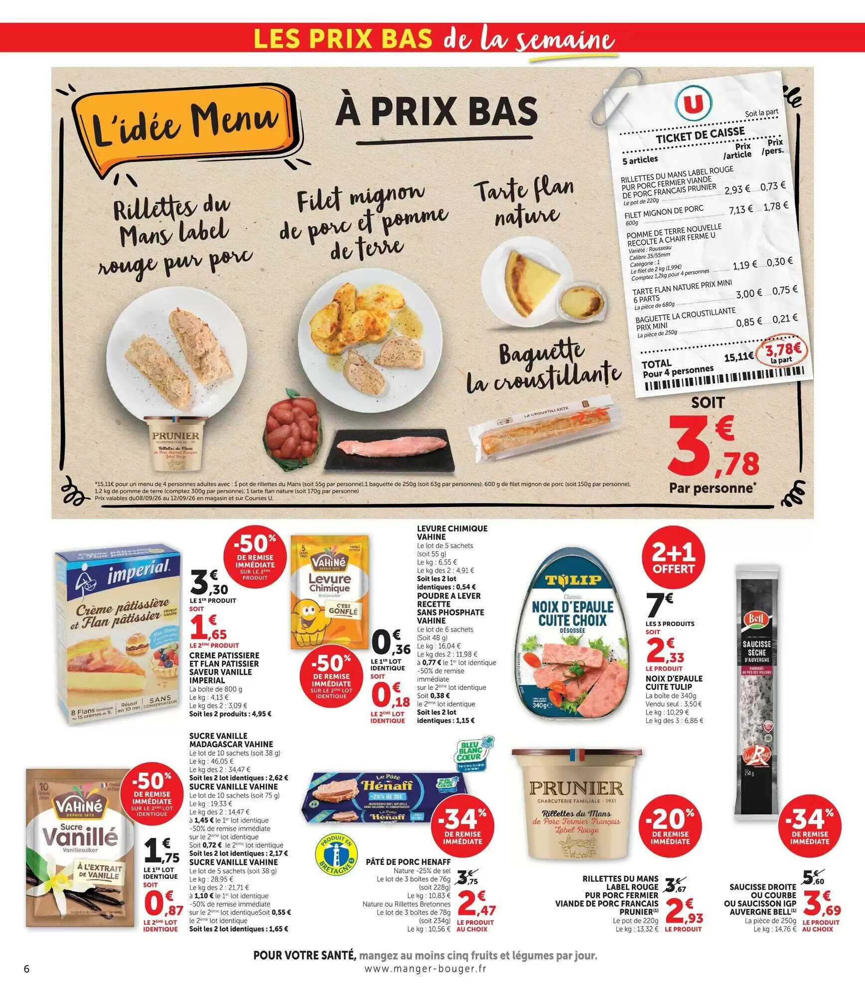 Prospectus promotionnel U Express valable à partir du 08/09/2026 - Page 6.