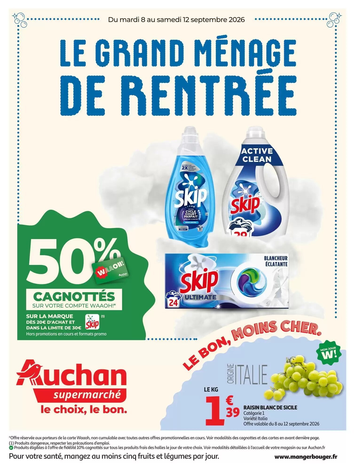 Prospectus promotionnel Auchan valable à partir du 08/09/2026 - Page 1.