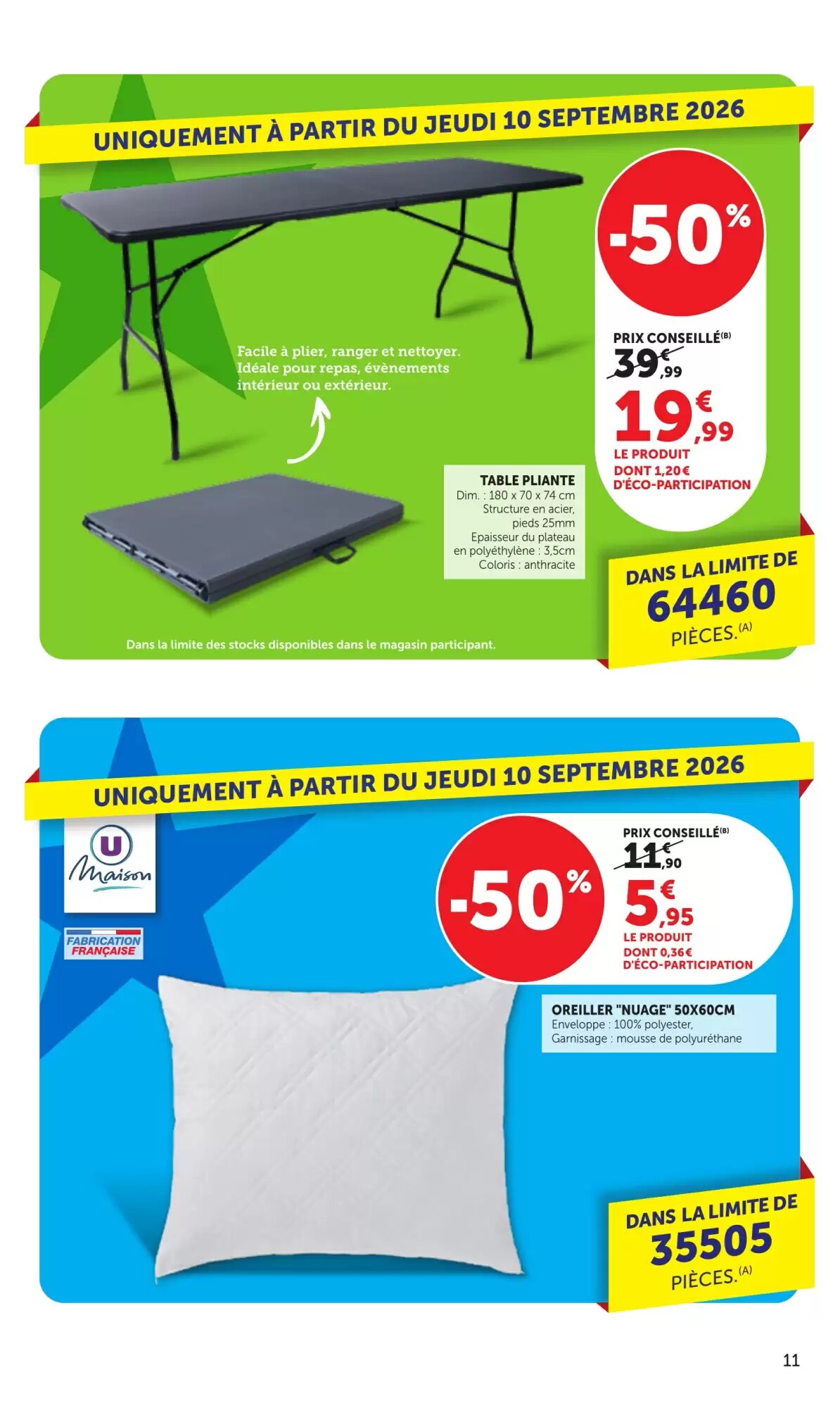 Prospectus promotionnel Bi1 valable à partir du 08/09/2026 - Page 11.