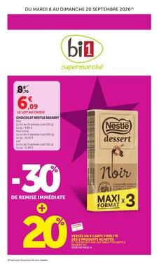Prospectus promotionnel Bi1 valable à partir du 08/09/2026