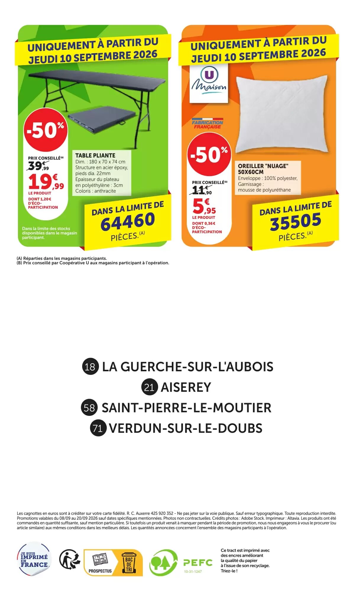 Prospectus promotionnel Bi1 valable à partir du 08/09/2026 - Page 36.