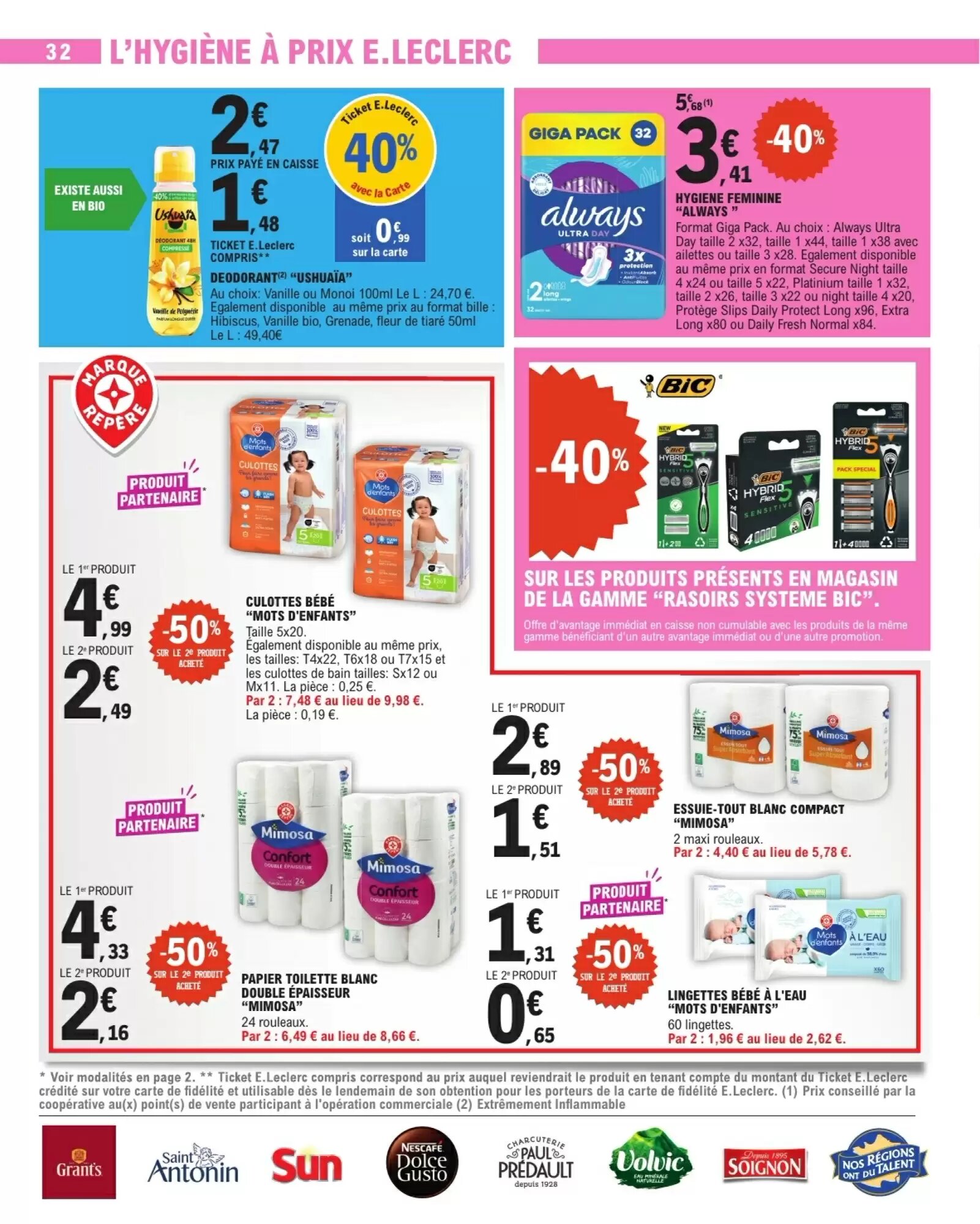 Prospectus promotionnel E.Leclerc valable à partir du 08/09/2026 - Page 32.
