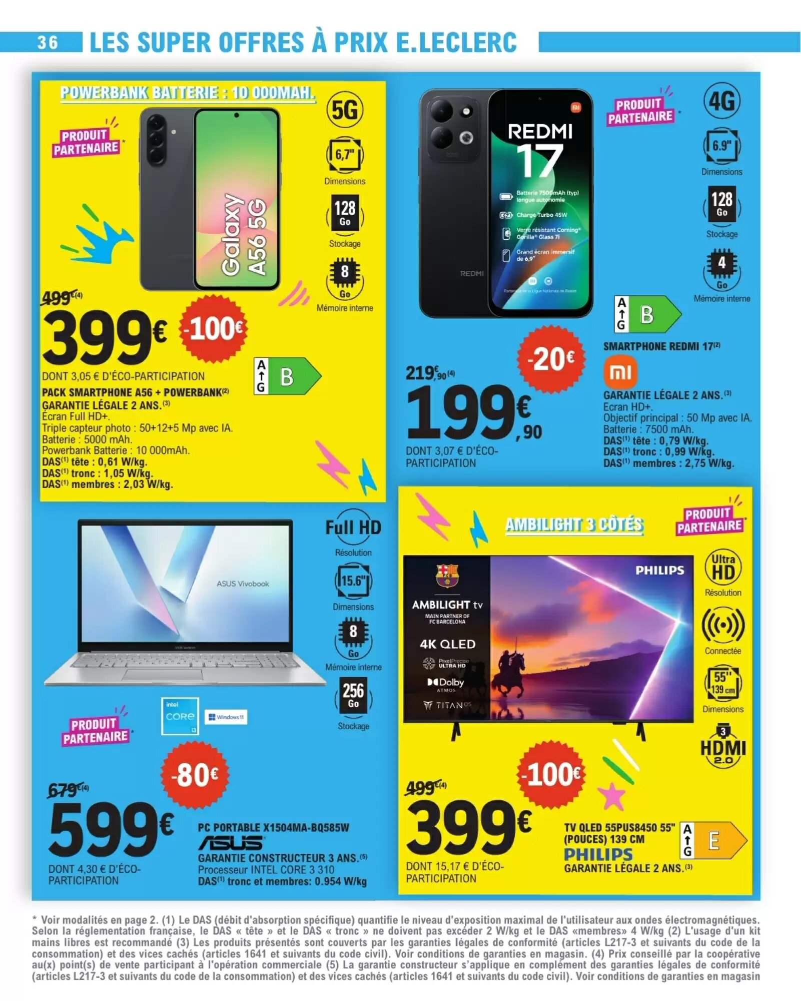 Prospectus promotionnel E.Leclerc valable à partir du 08/09/2026 - Page 36.