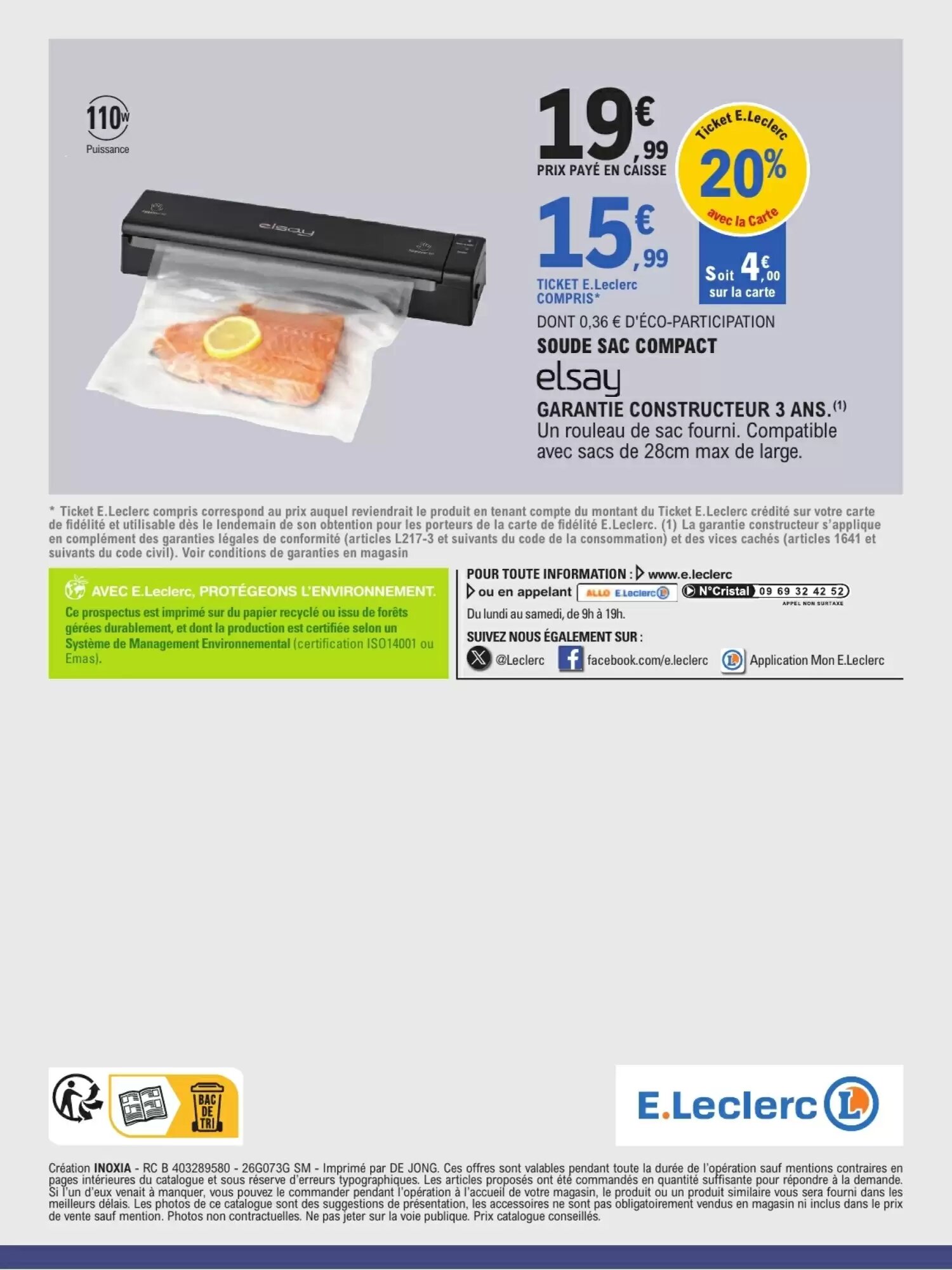 Prospectus promotionnel E.Leclerc valable à partir du 08/09/2026 - Page 16.