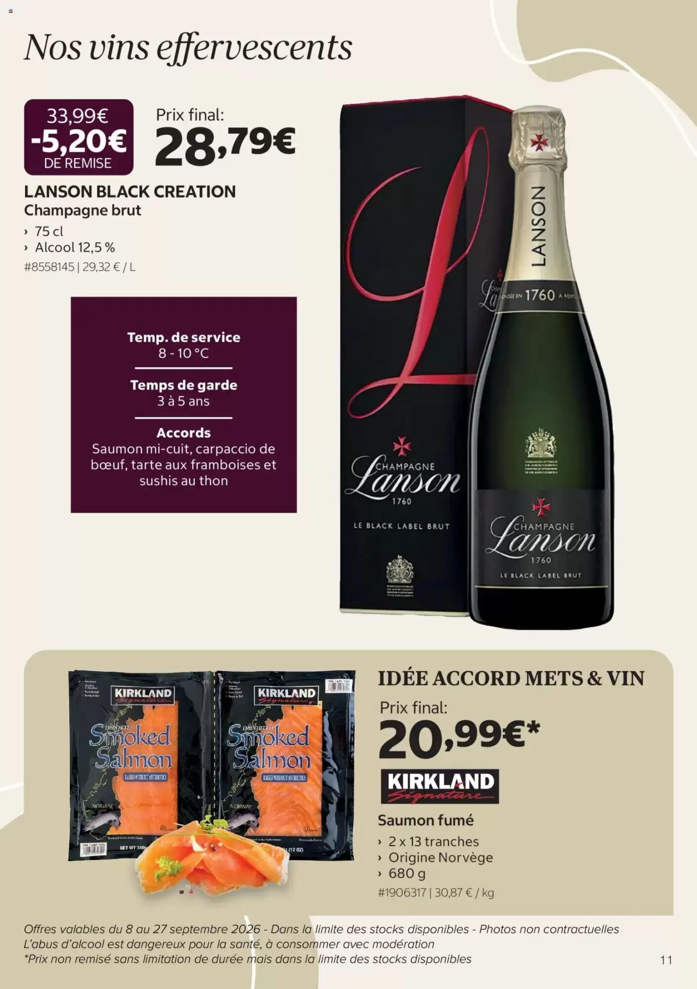 Prospectus promotionnel Costco valable à partir du 08/09/2026 - Page 11.