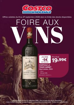 Prospectus promotionnel Costco valable à partir du 08/09/2026