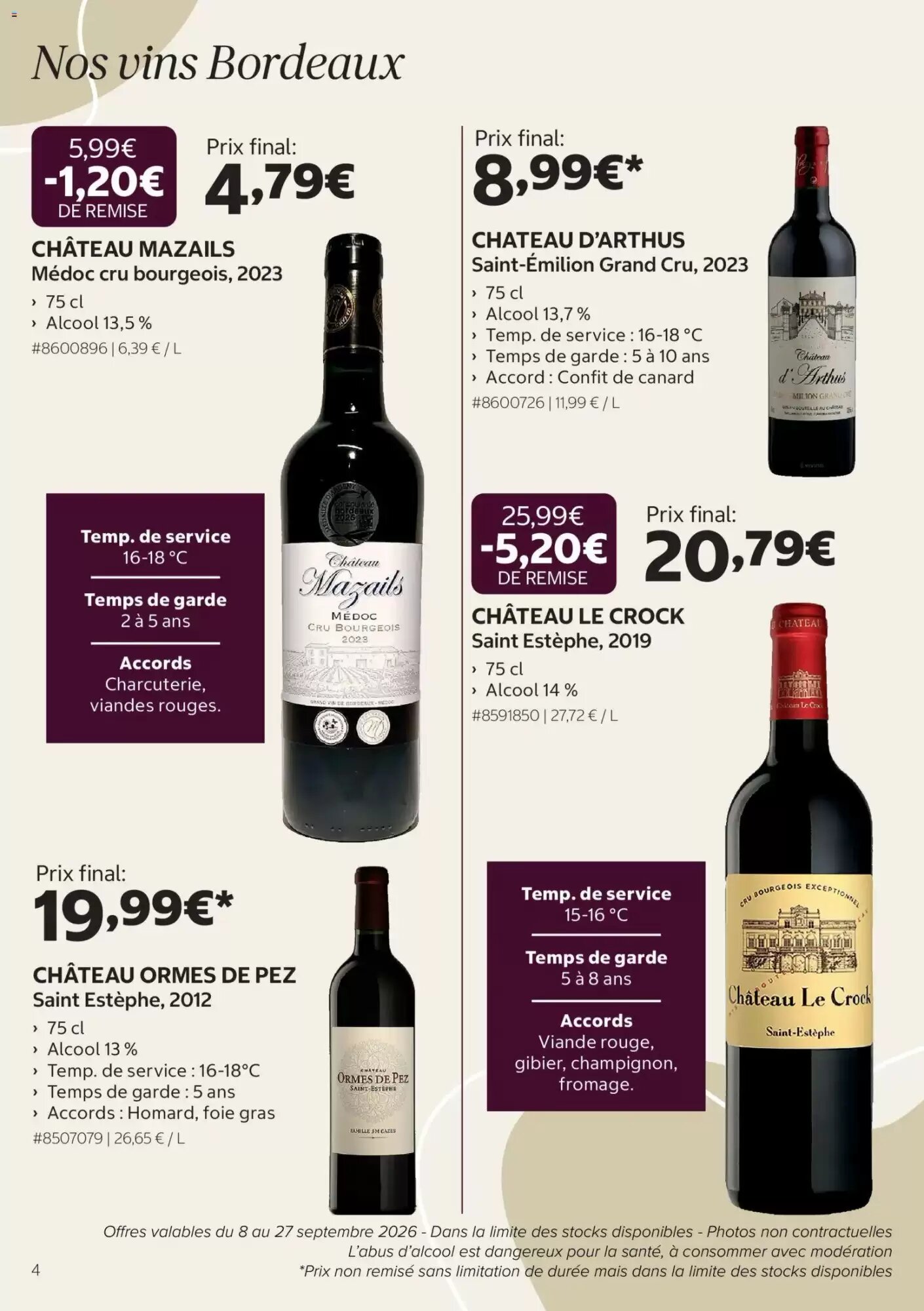 Prospectus promotionnel Costco valable à partir du 08/09/2026 - Page 4.