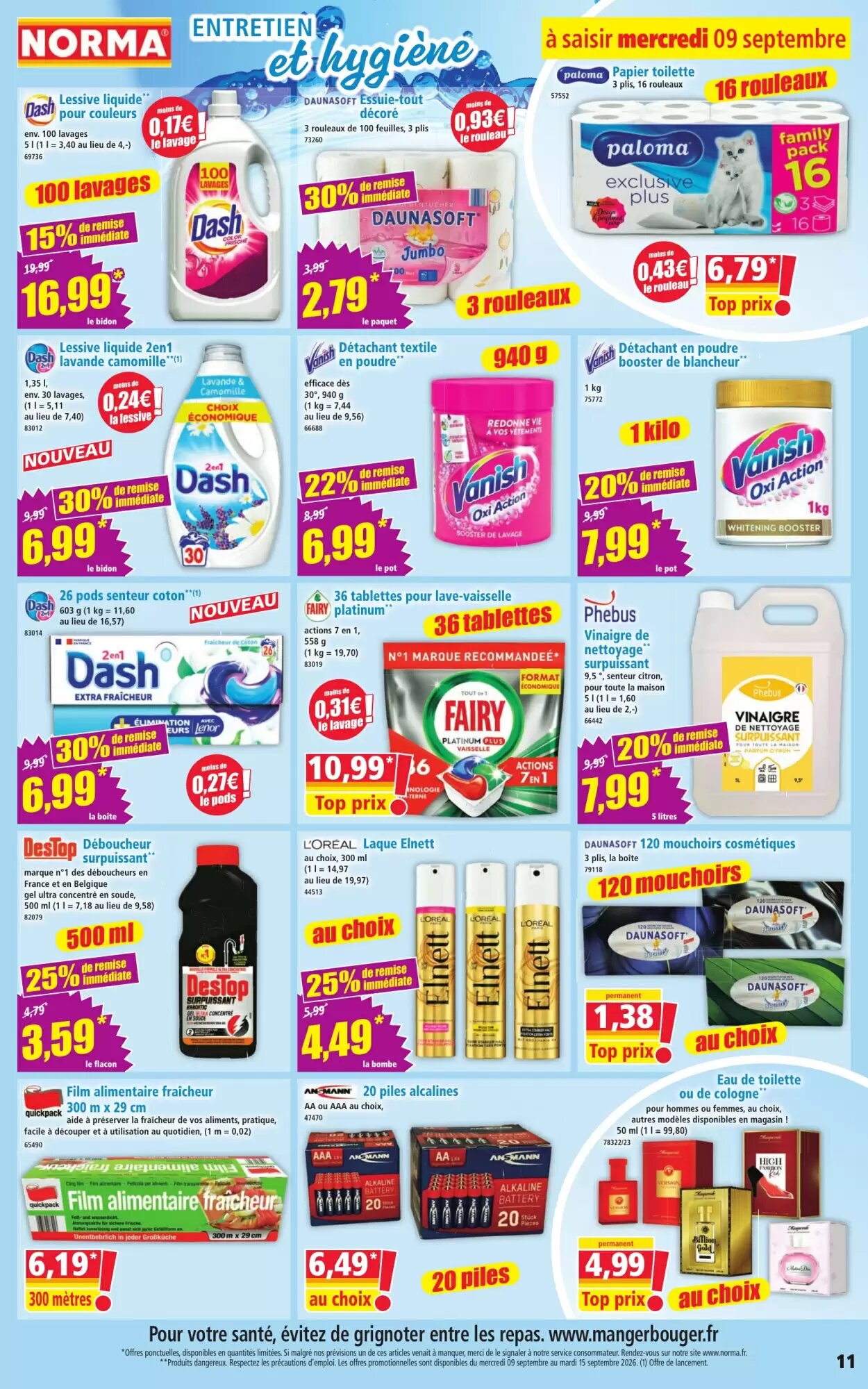 Prospectus promotionnel Norma valable à partir du 09/09/2026 - Page 11.