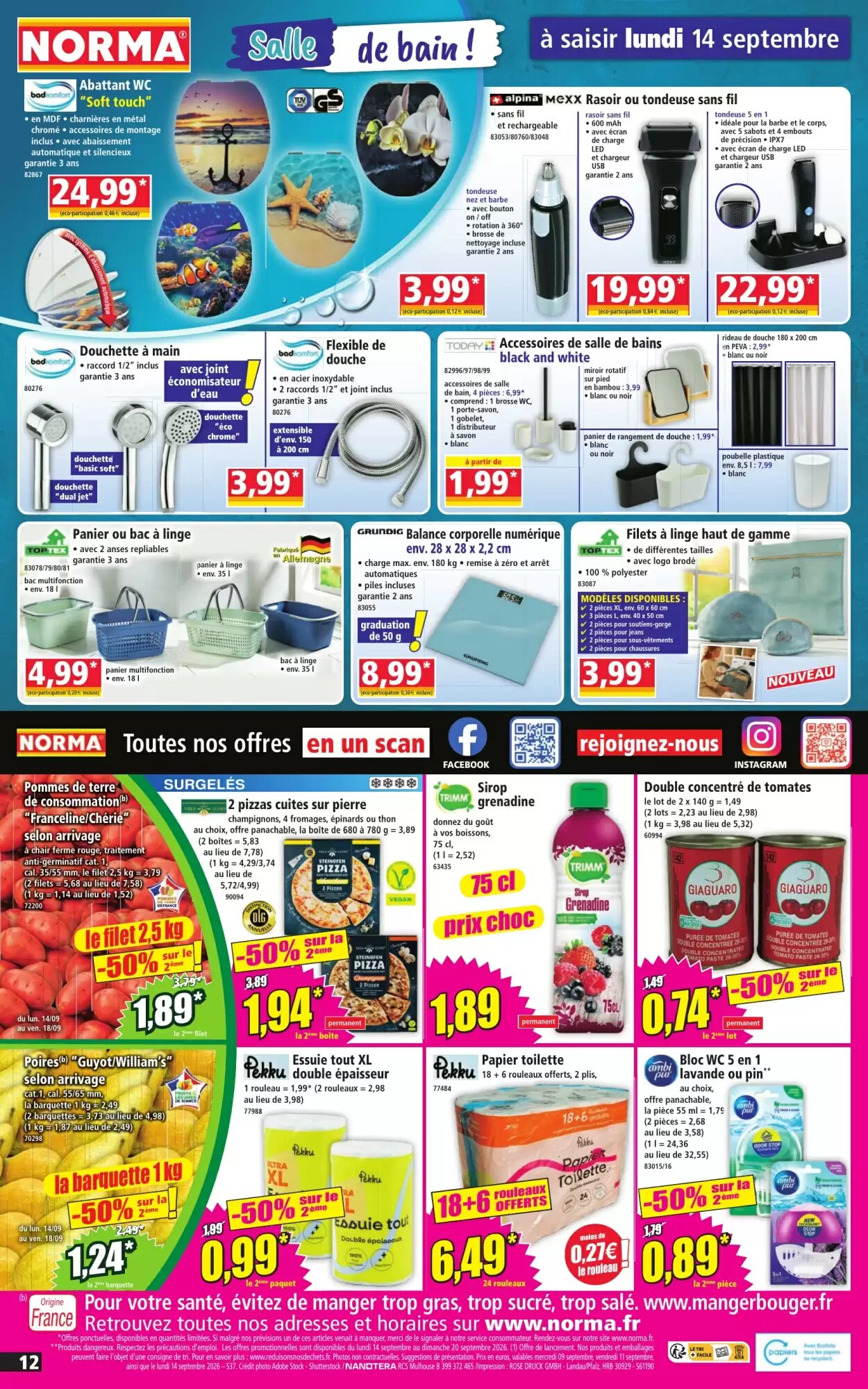 Prospectus promotionnel Norma valable à partir du 09/09/2026 - Page 12.