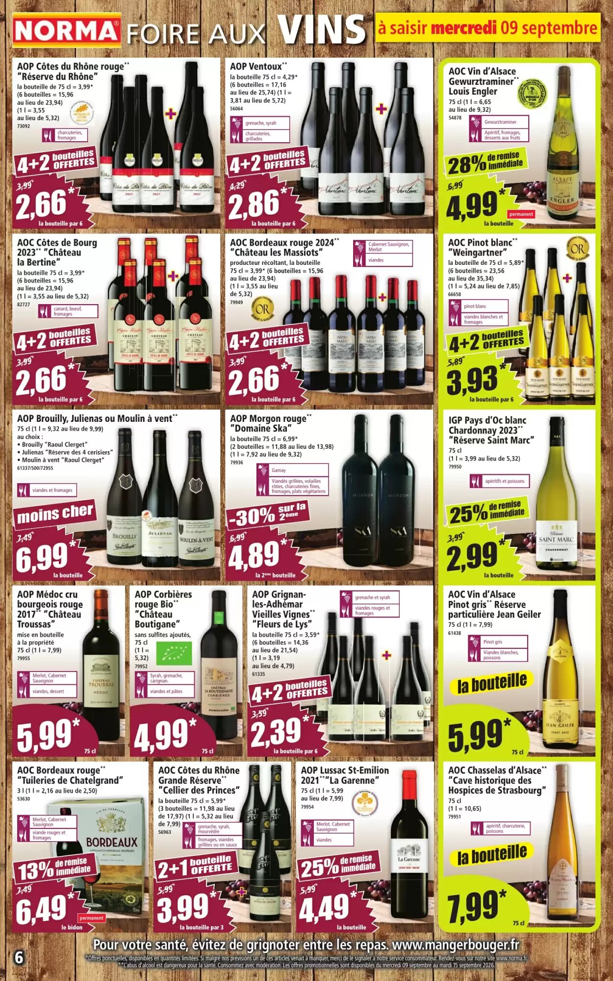 Prospectus promotionnel Norma valable à partir du 09/09/2026 - Page 6.