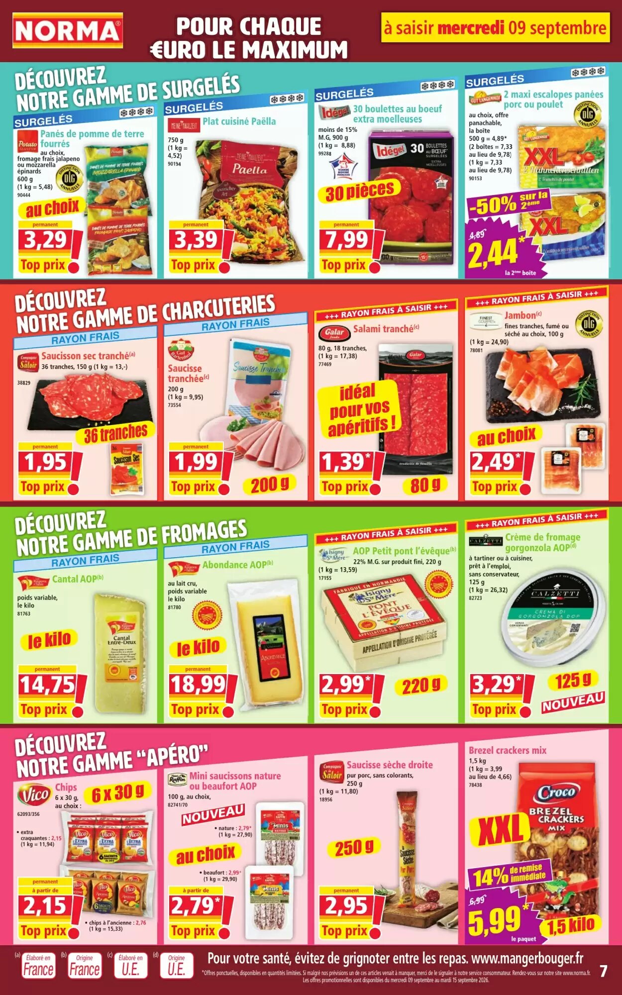 Prospectus promotionnel Norma valable à partir du 09/09/2026 - Page 7.