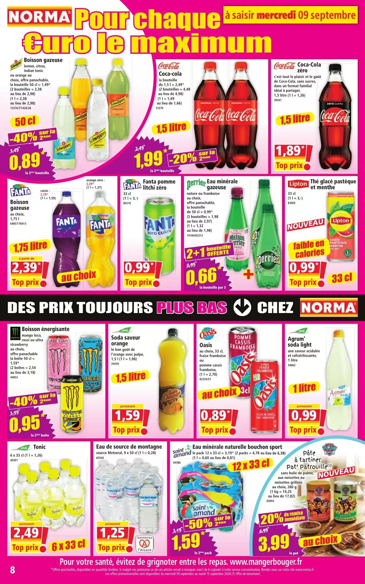 Prospectus promotionnel Norma valable à partir du 09/09/2026 - Page 8.
