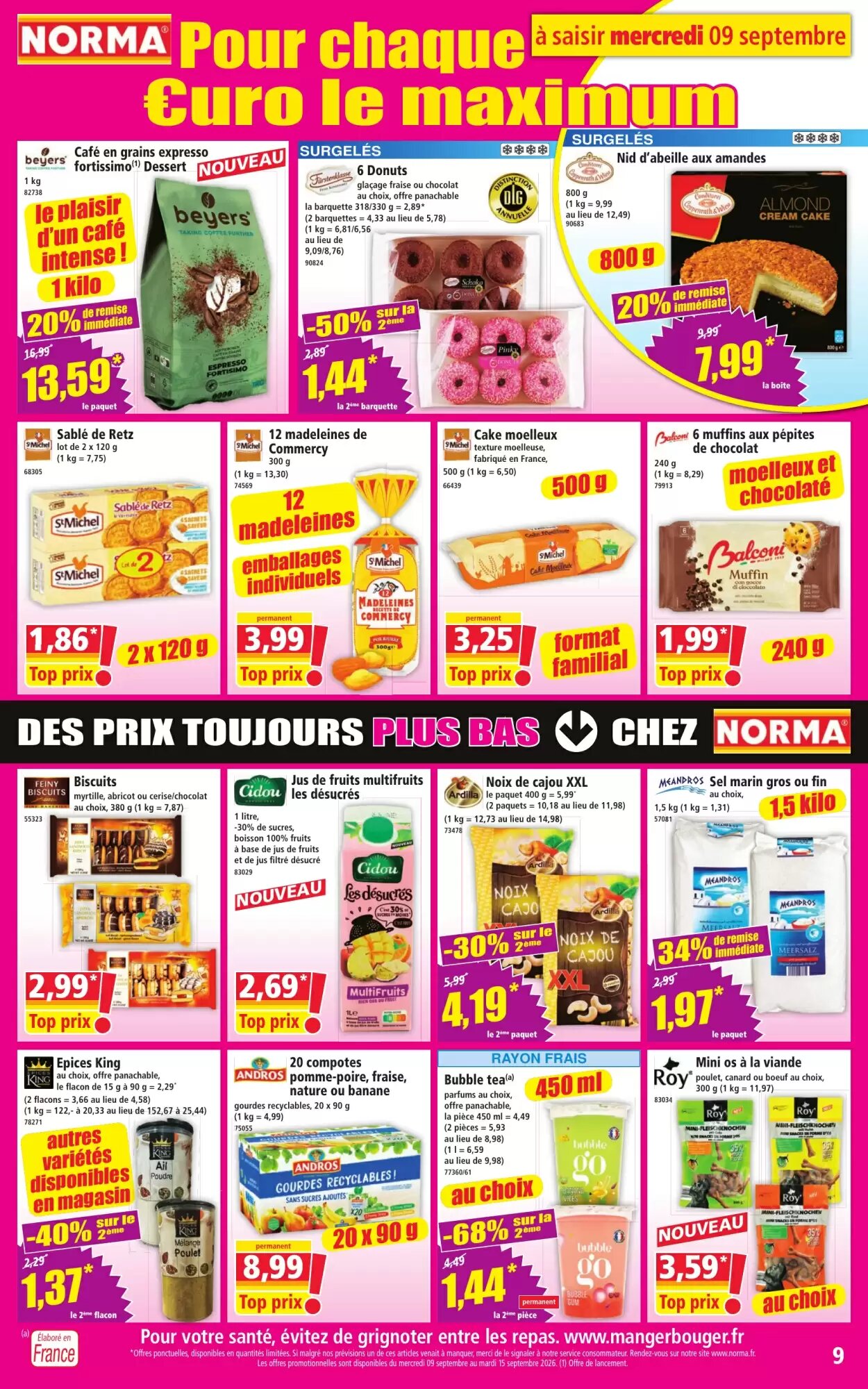 Prospectus promotionnel Norma valable à partir du 09/09/2026 - Page 9.