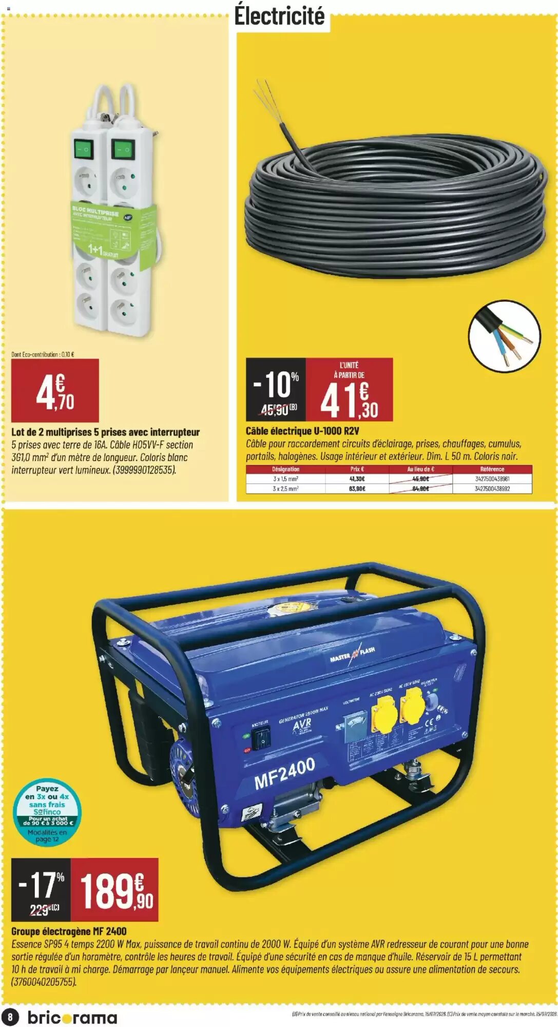 Prospectus promotionnel Bricorama valable à partir du 09/09/2026 - Page 8.