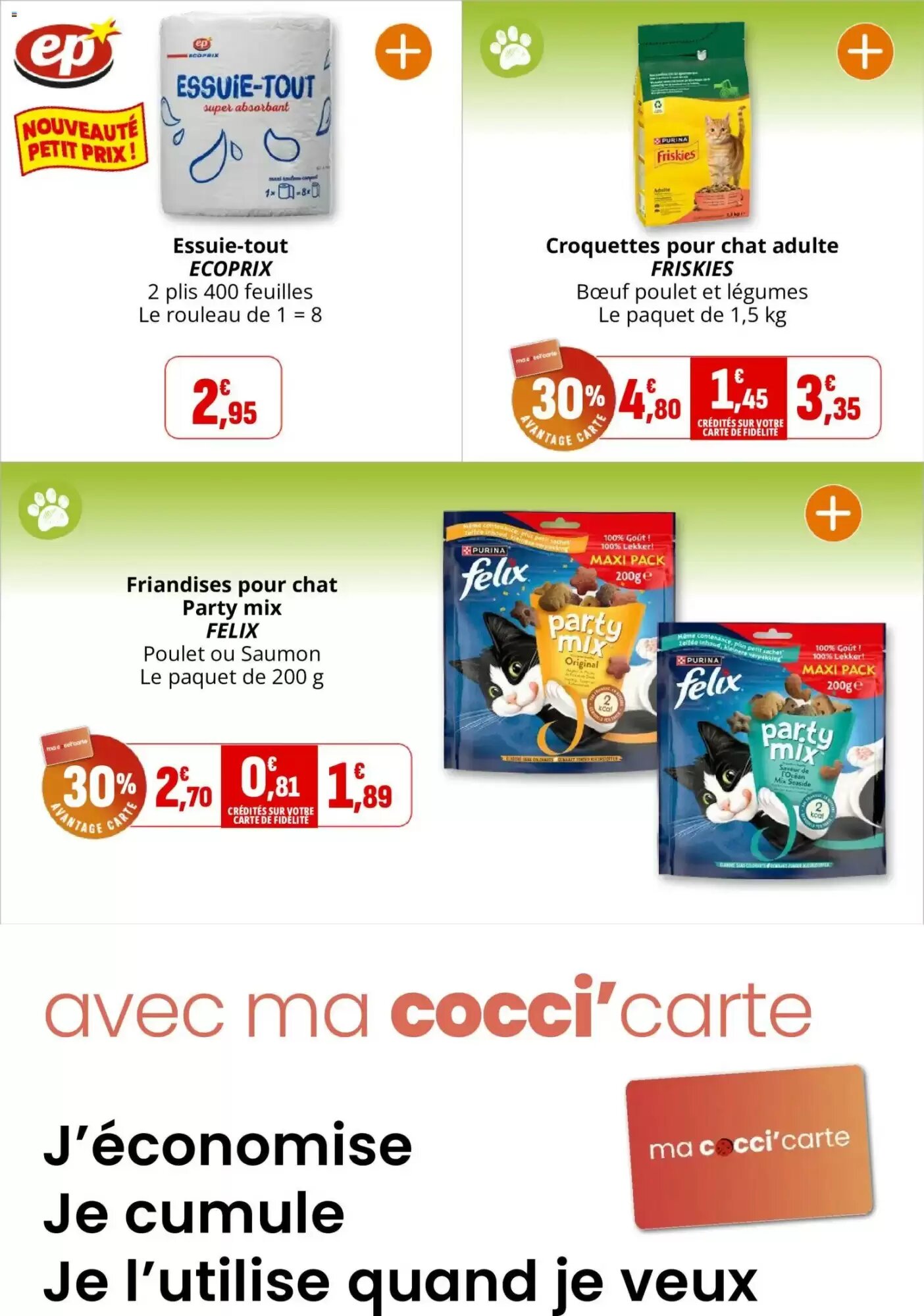 Prospectus promotionnel Coccinelle Supermarché valable à partir du 09/09/2026 - Page 44.