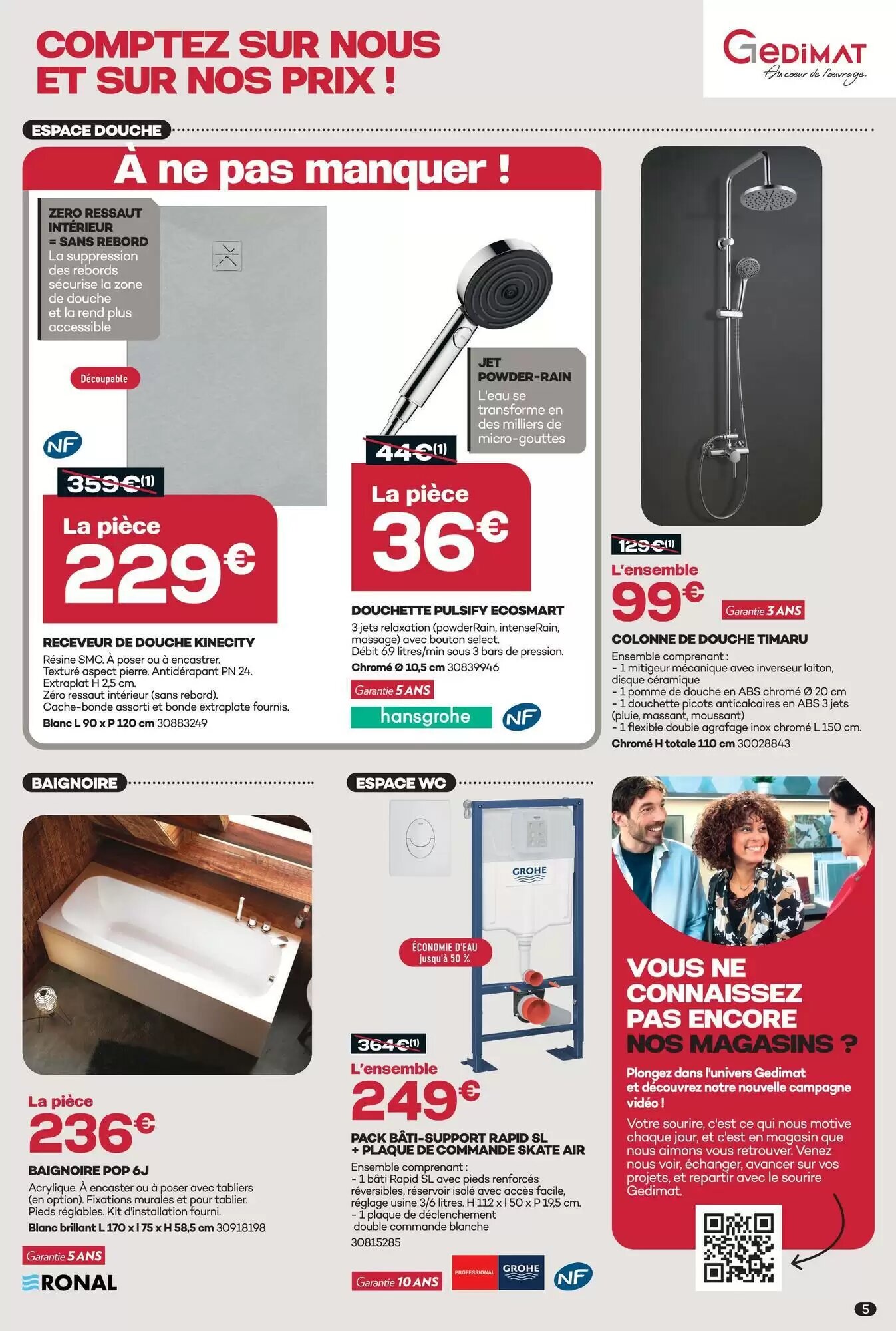 Prospectus promotionnel Gedimat valable à partir du 09/09/2026 - Page 5.