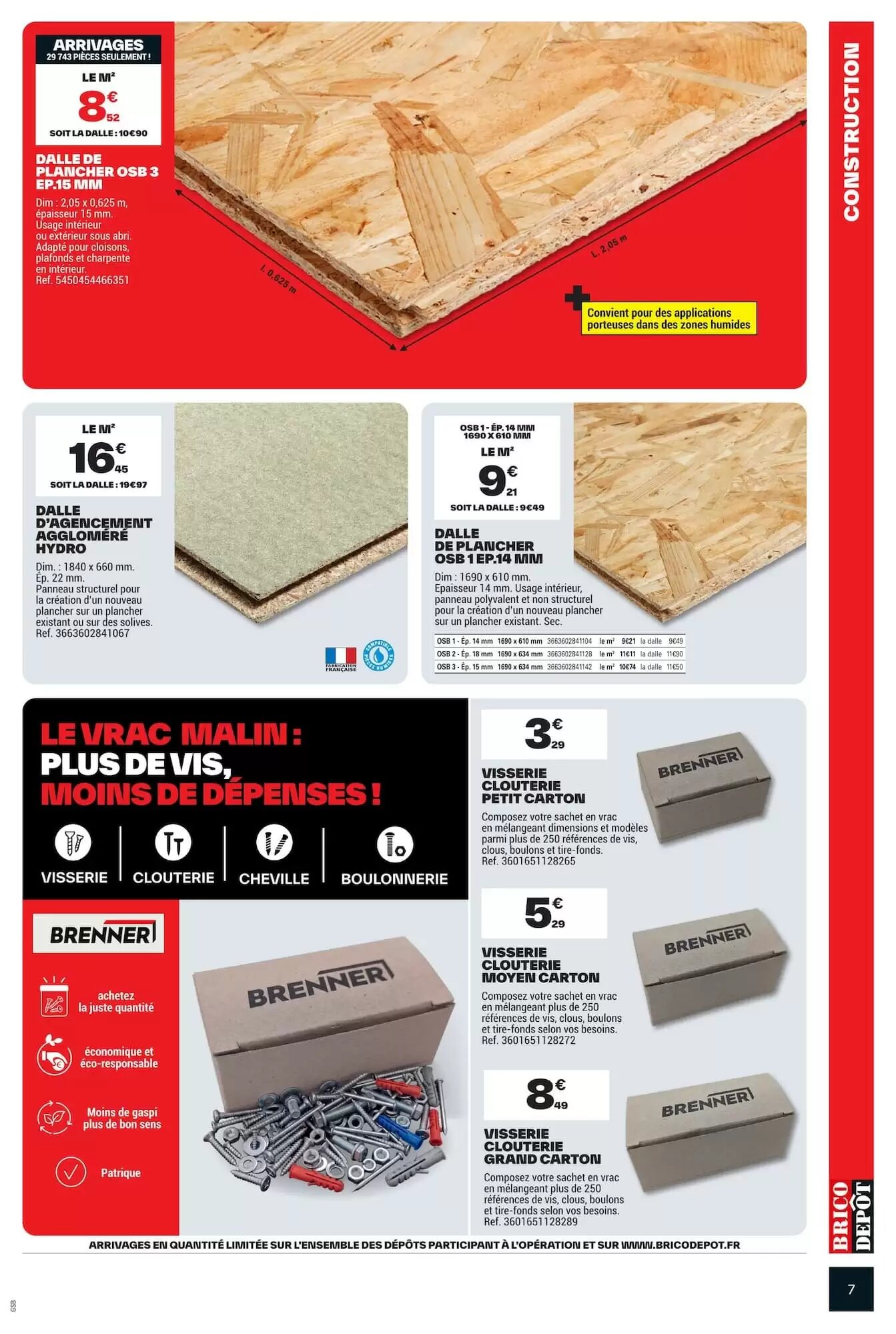 Prospectus promotionnel Brico Dépôt valable à partir du 11/09/2026 - Page 7.