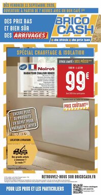 Prospectus promotionnel Brico Cash valable à partir du 11/09/2026