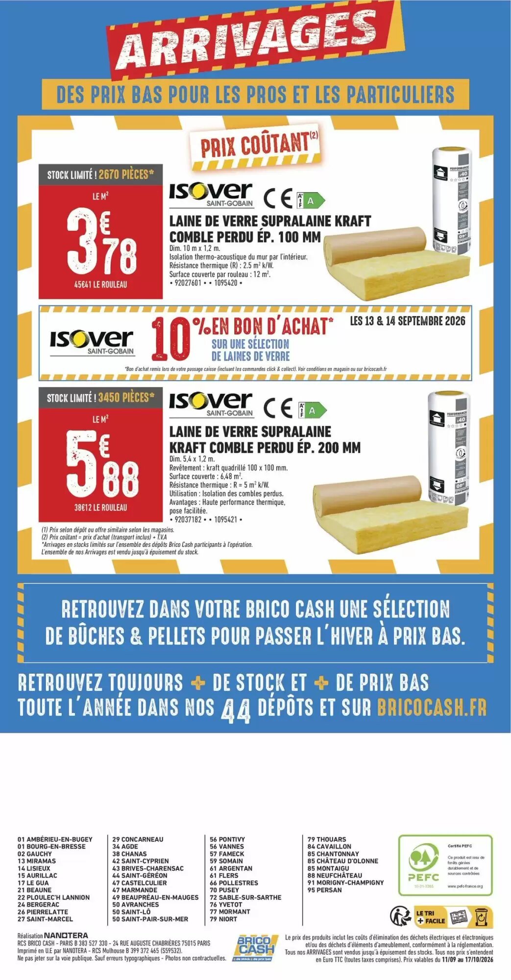 Prospectus promotionnel Brico Cash valable à partir du 11/09/2026 - Page 8.