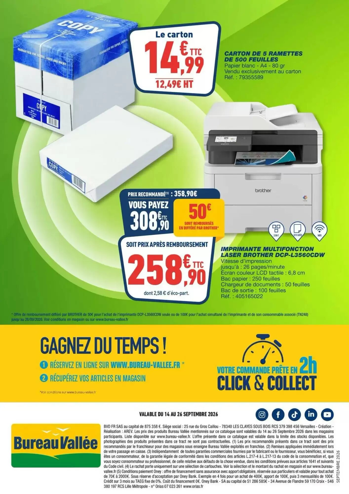 Prospectus promotionnel Bureau Vallée valable à partir du 14/09/2026 - Page 18.