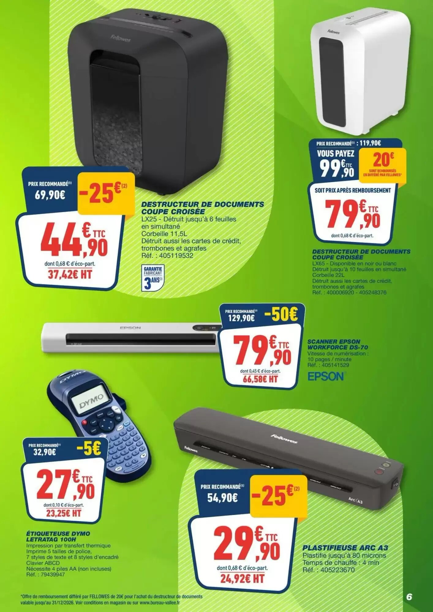 Prospectus promotionnel Bureau Vallée valable à partir du 14/09/2026 - Page 6.