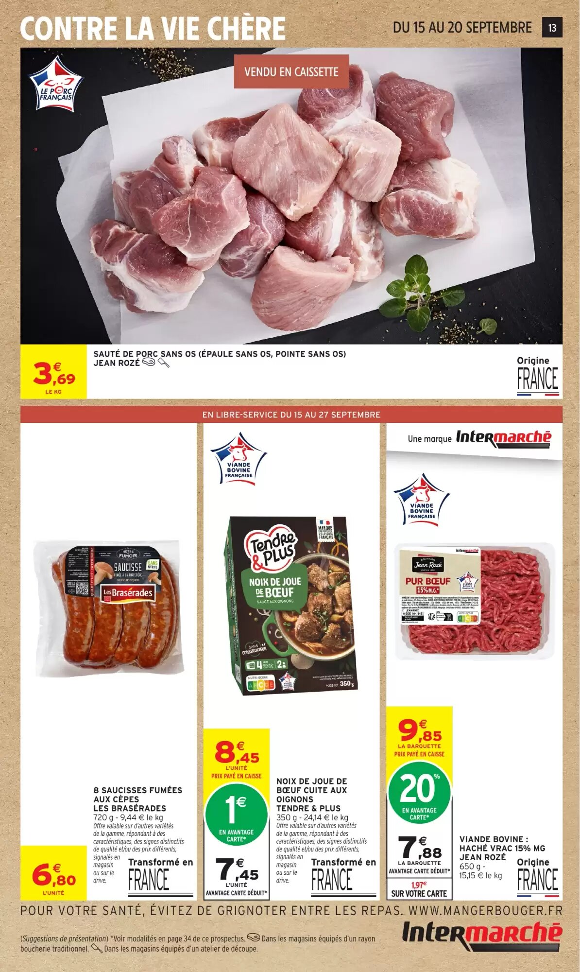 Prospectus promotionnel Intermarché Hyper valable à partir du 15/09/2026 - Page 13.
