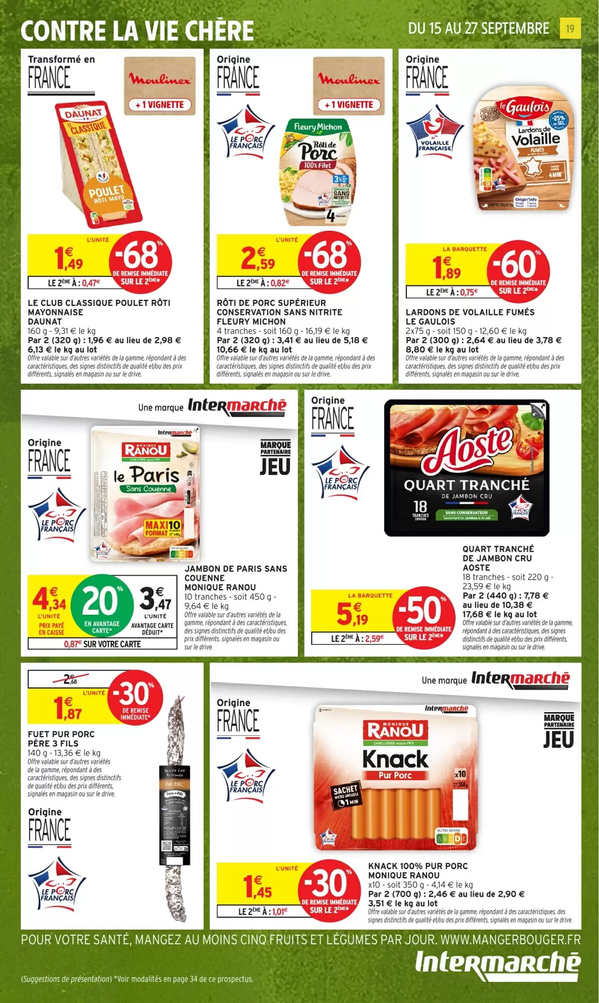 Prospectus promotionnel Intermarché Hyper valable à partir du 15/09/2026 - Page 19.