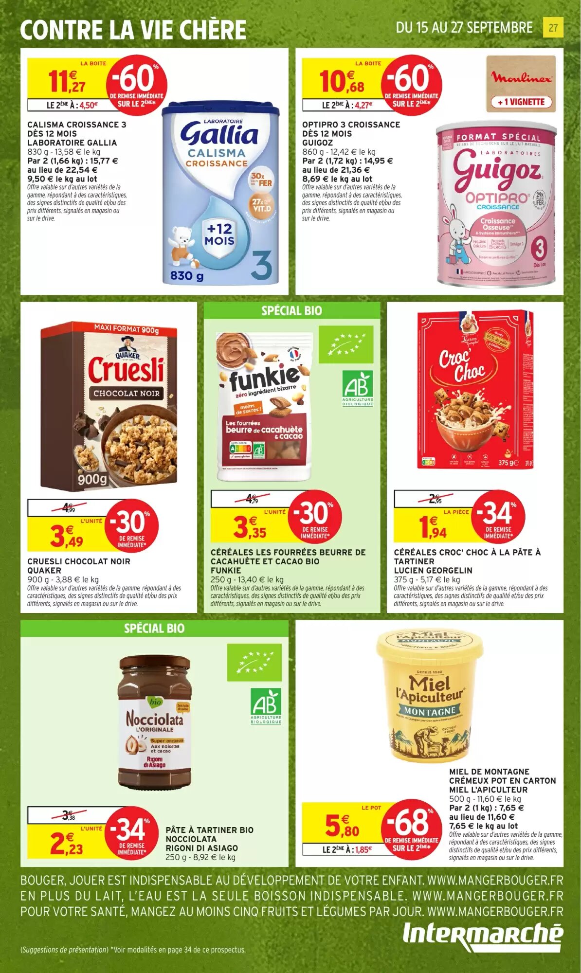 Prospectus promotionnel Intermarché Hyper valable à partir du 15/09/2026 - Page 27.