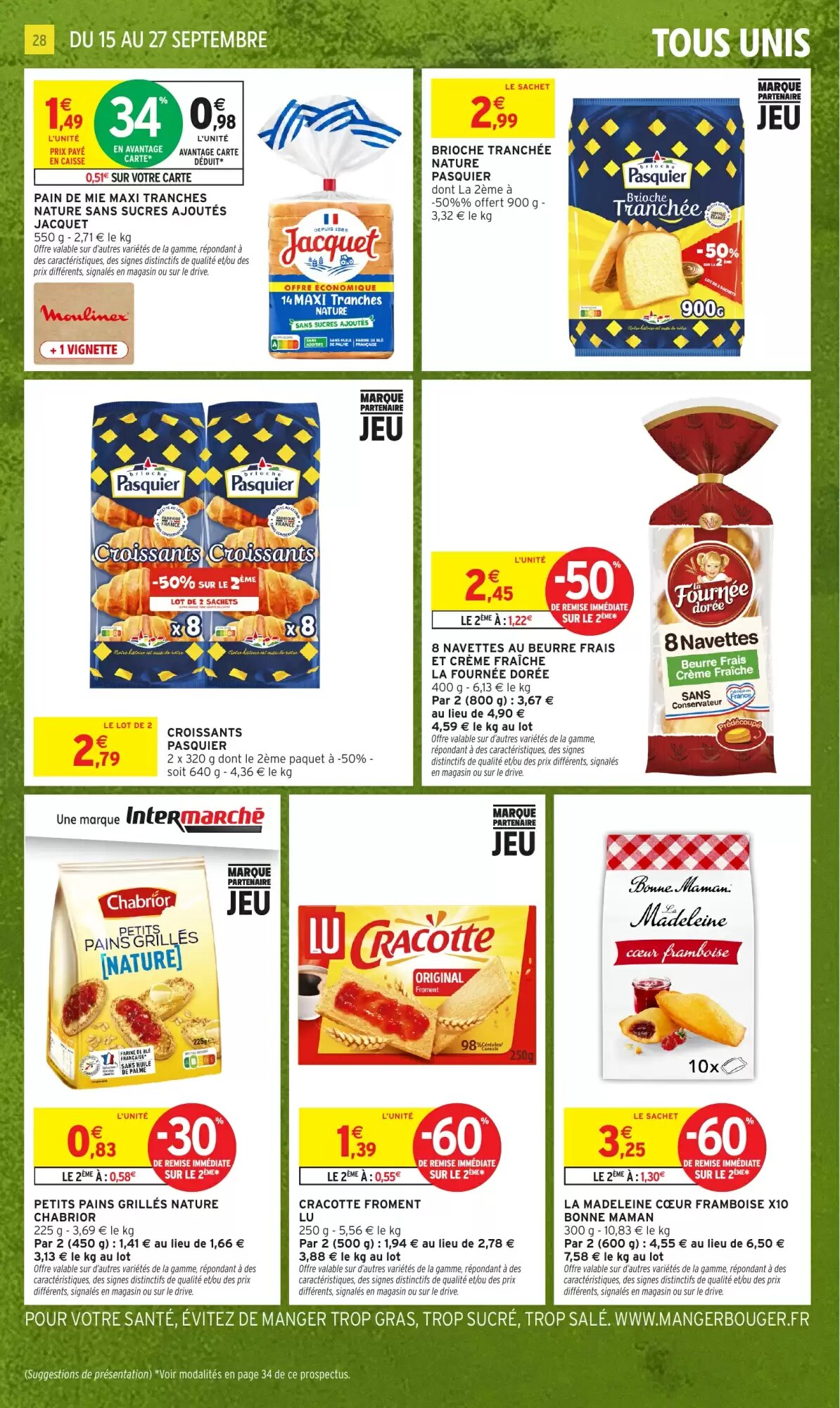 Prospectus promotionnel Intermarché Hyper valable à partir du 15/09/2026 - Page 28.