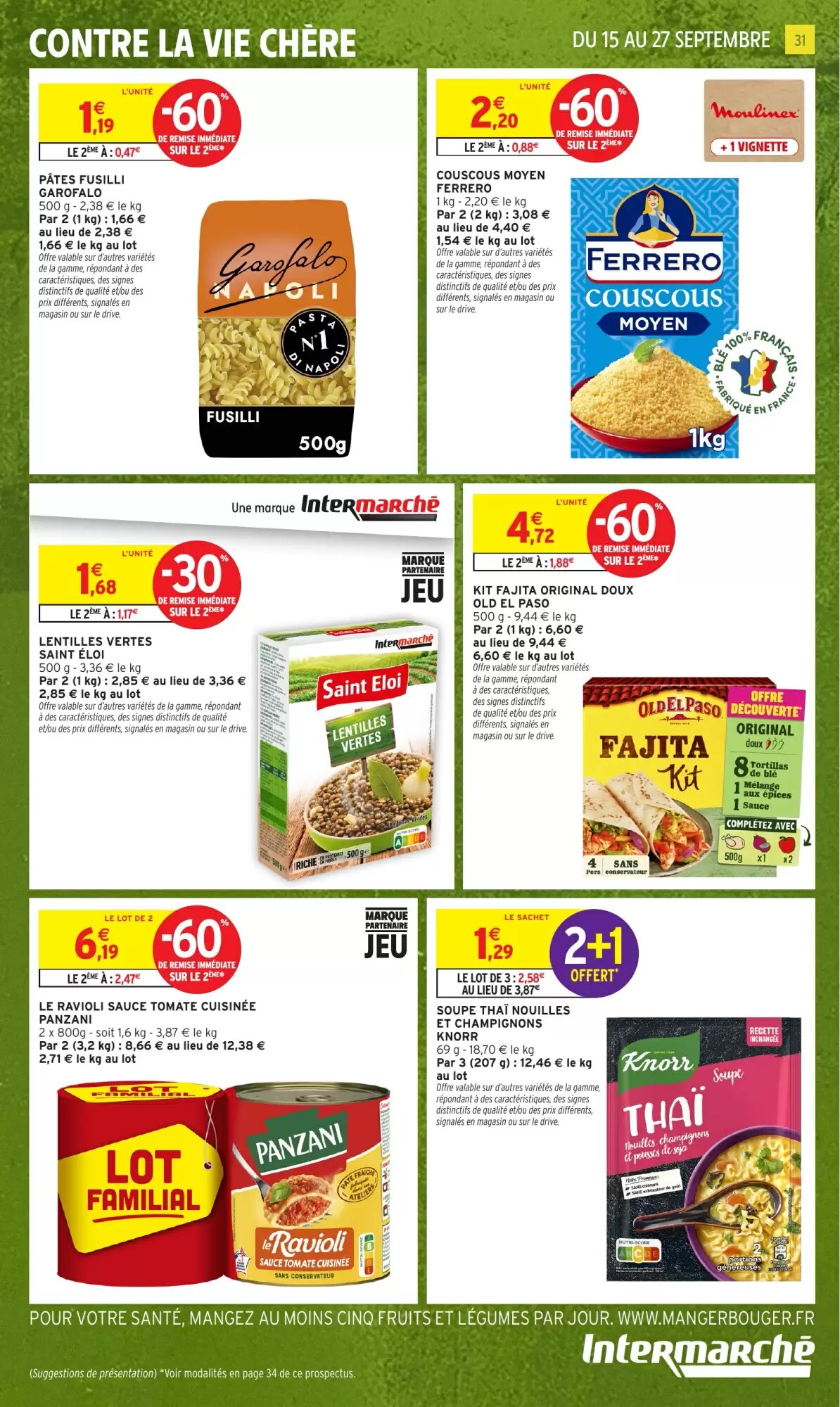 Prospectus promotionnel Intermarché Hyper valable à partir du 15/09/2026 - Page 31.