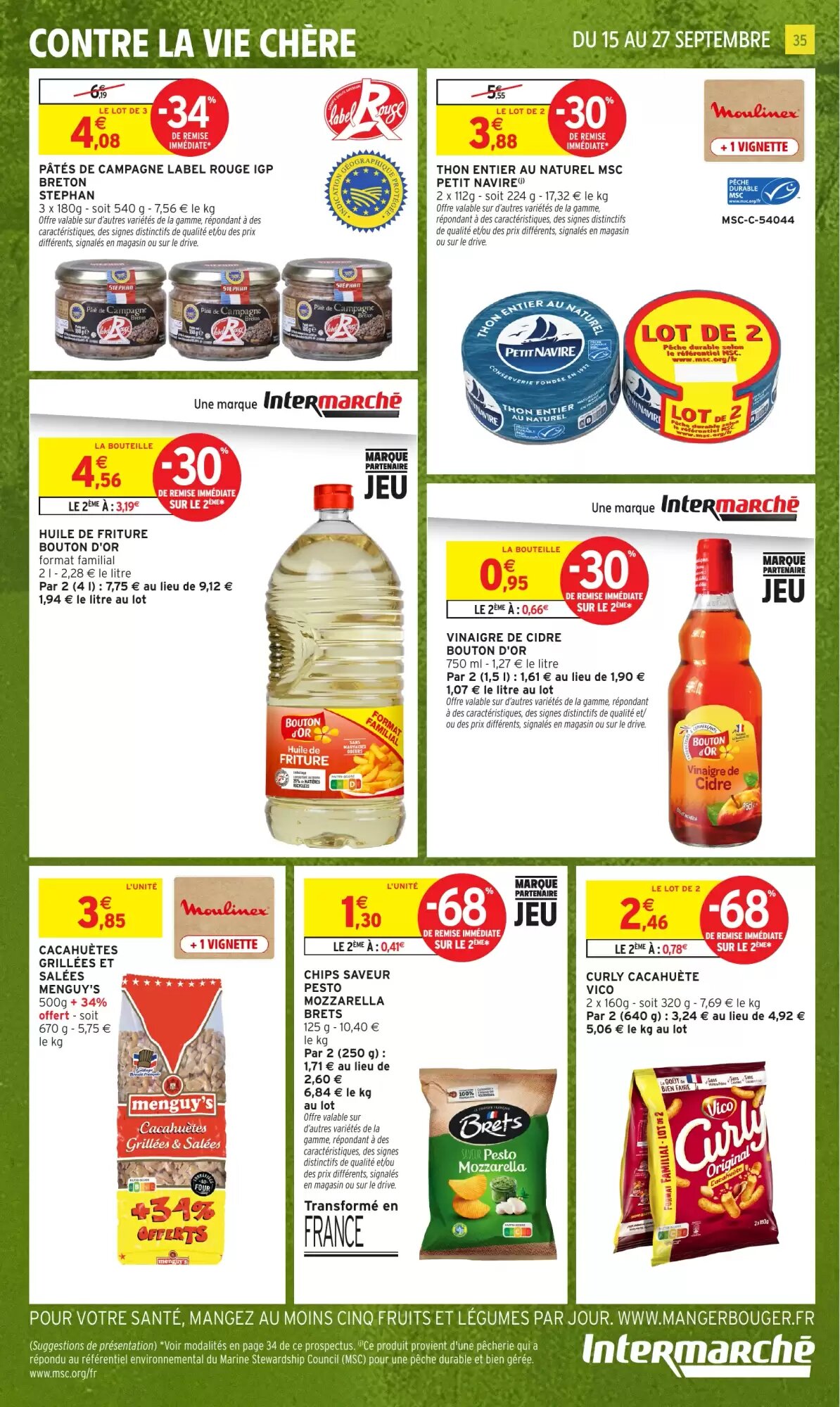 Prospectus promotionnel Intermarché Hyper valable à partir du 15/09/2026 - Page 35.