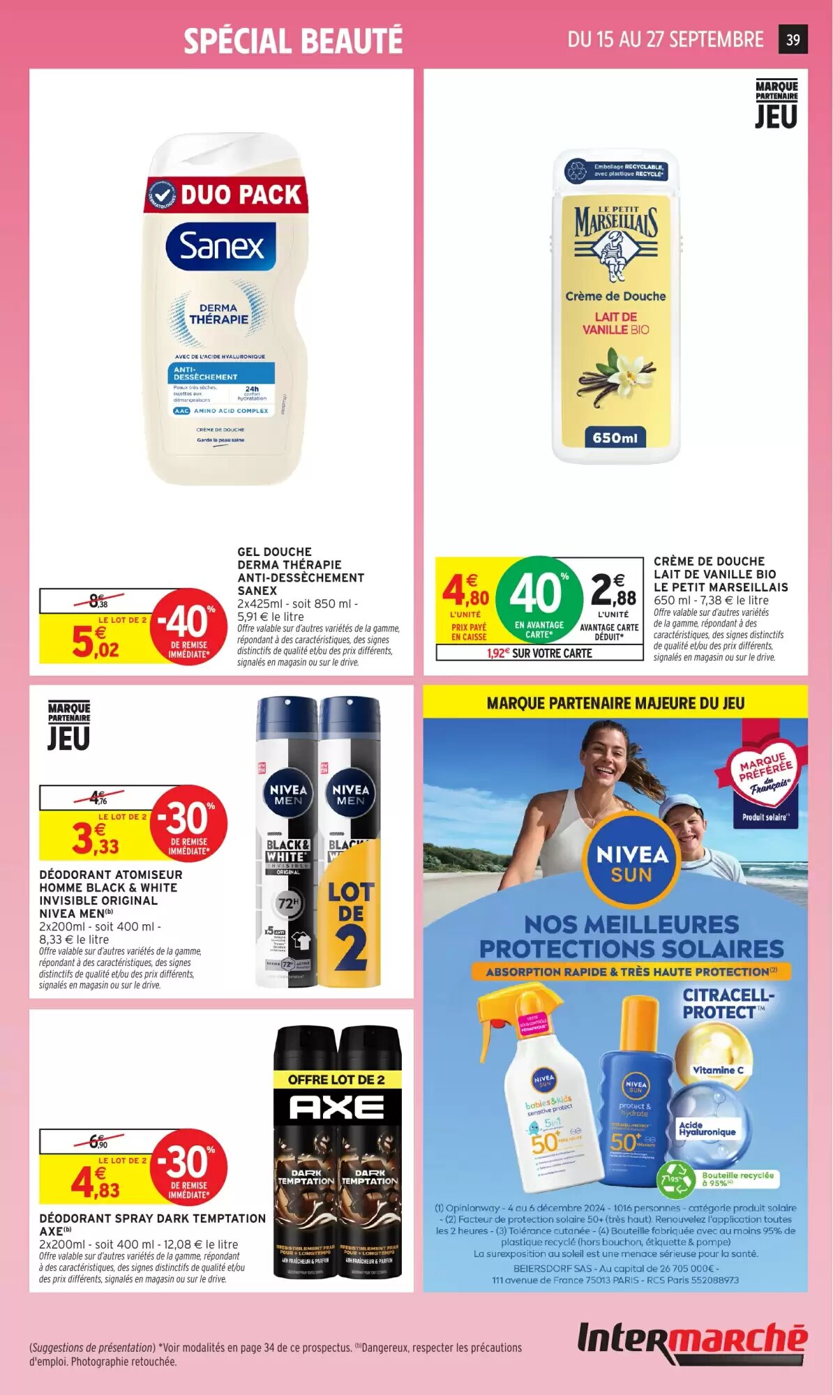 Prospectus promotionnel Intermarché Hyper valable à partir du 15/09/2026 - Page 39.