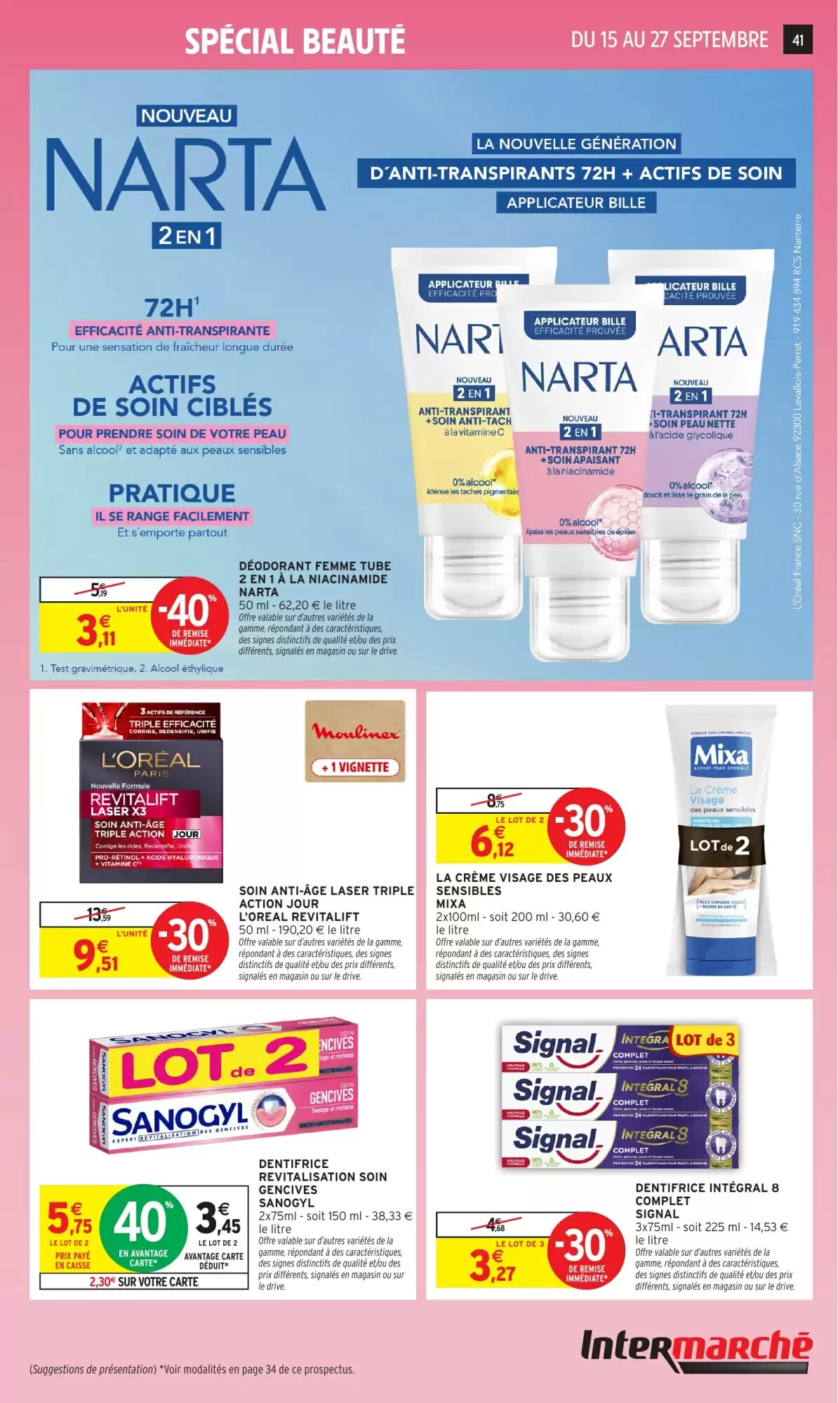 Prospectus promotionnel Intermarché Hyper valable à partir du 15/09/2026 - Page 41.