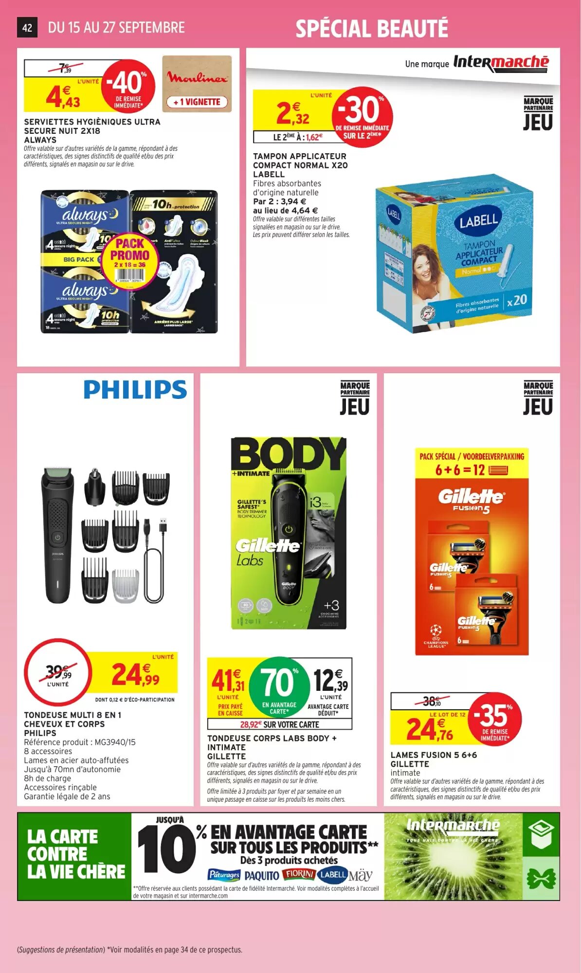 Prospectus promotionnel Intermarché Hyper valable à partir du 15/09/2026 - Page 42.