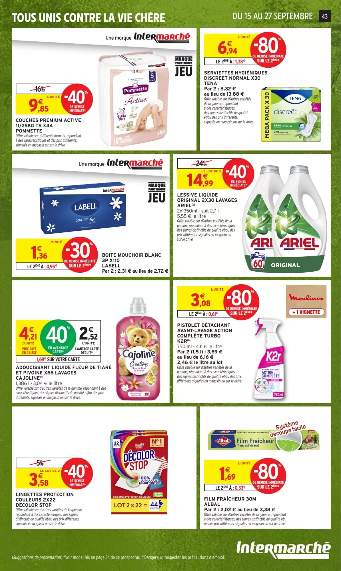 Prospectus promotionnel Intermarché Hyper valable à partir du 15/09/2026 - Page 43.