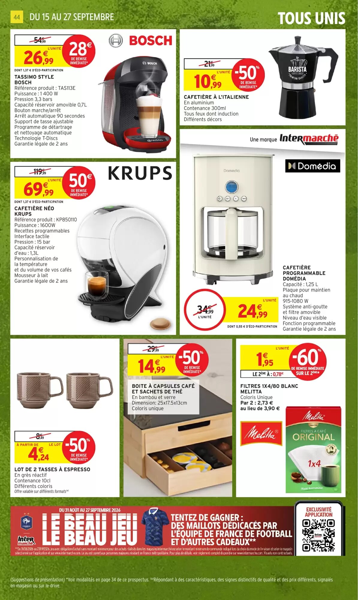 Prospectus promotionnel Intermarché Hyper valable à partir du 15/09/2026 - Page 44.