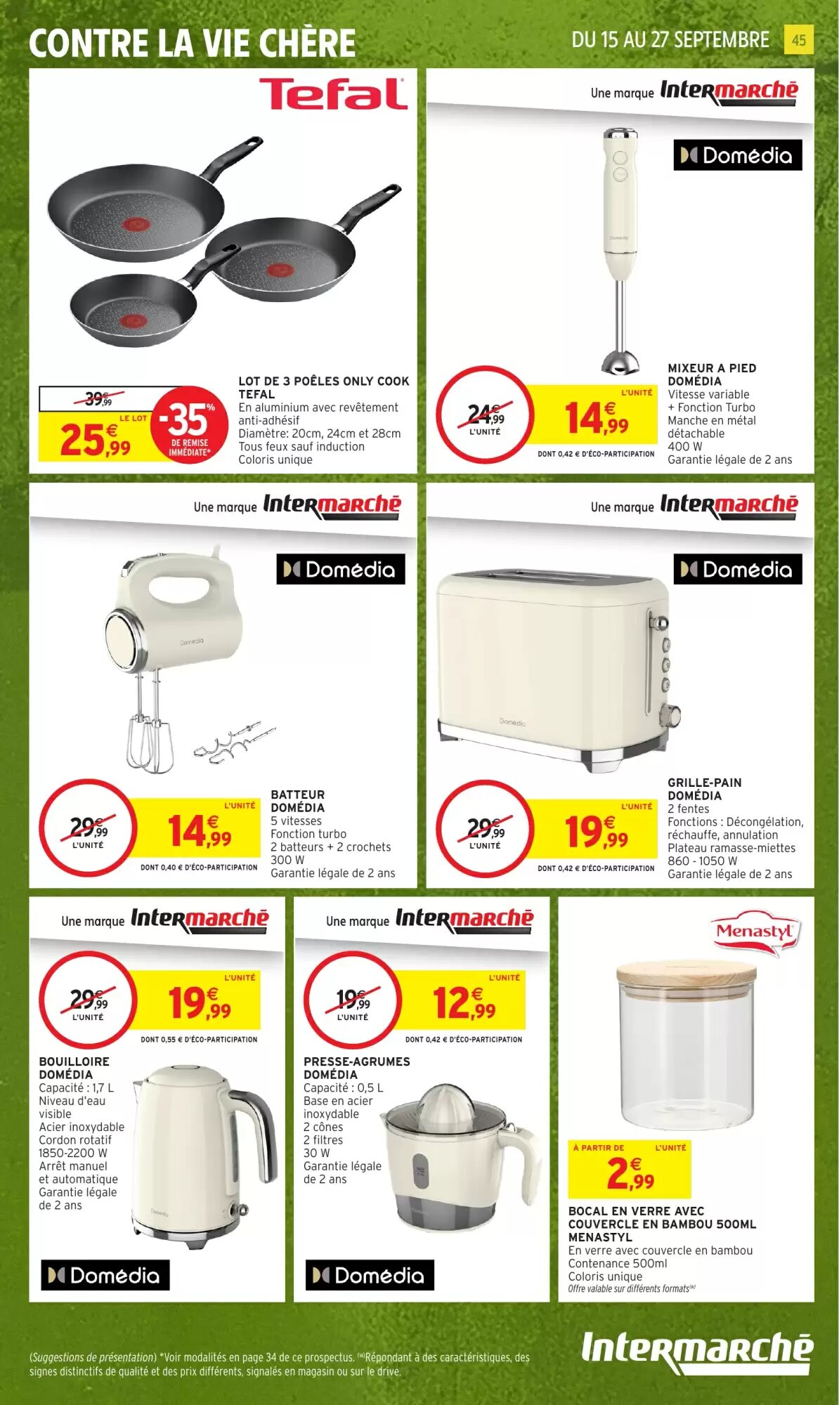 Prospectus promotionnel Intermarché Hyper valable à partir du 15/09/2026 - Page 45.